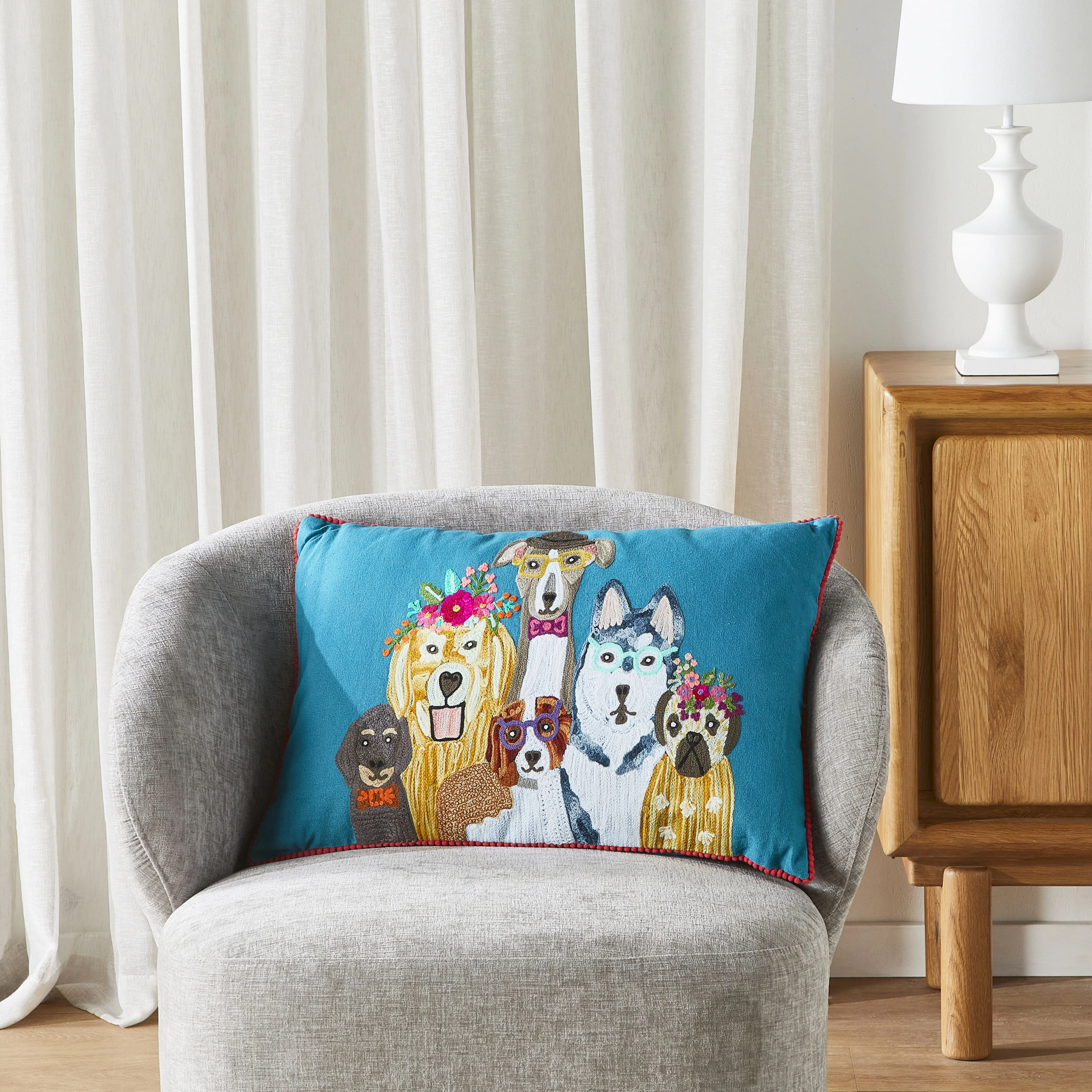 Stitch Dogs Life Cushion 60x40cm - Image 4