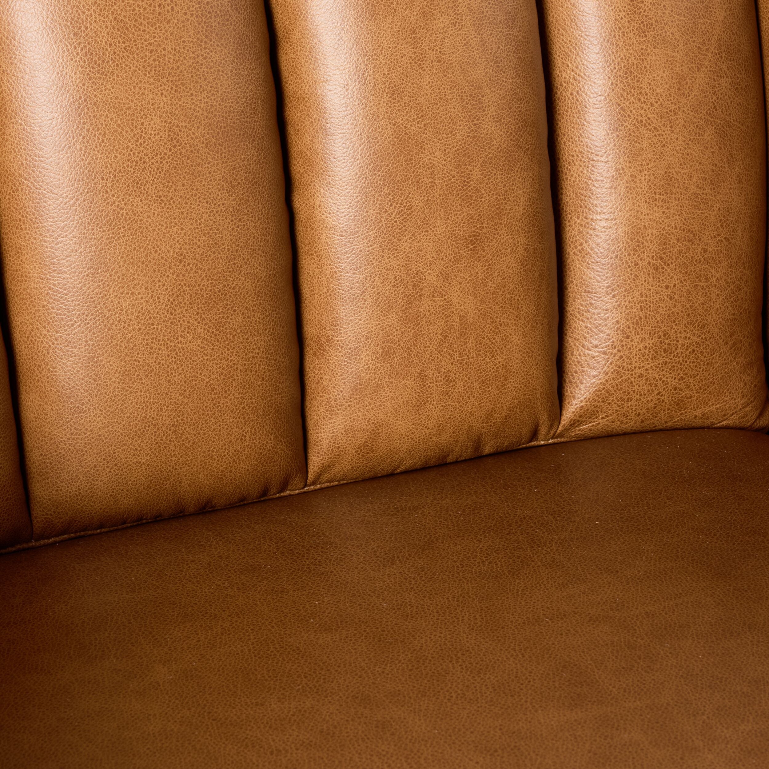 Stitch Leather Armchair Dakota Saddle - Image 6