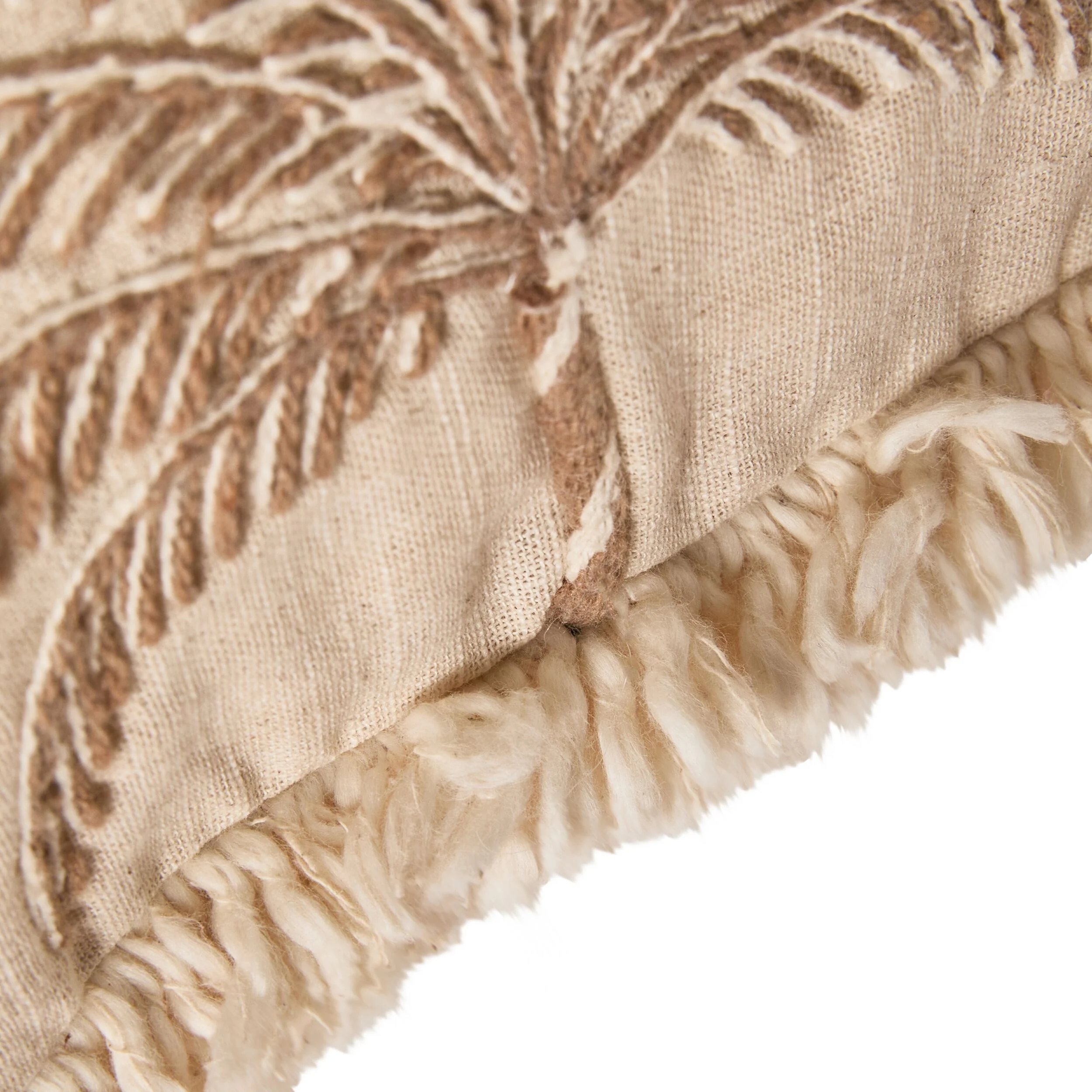 Stitch Palm Breeze Embroidered Cushion - Image 2