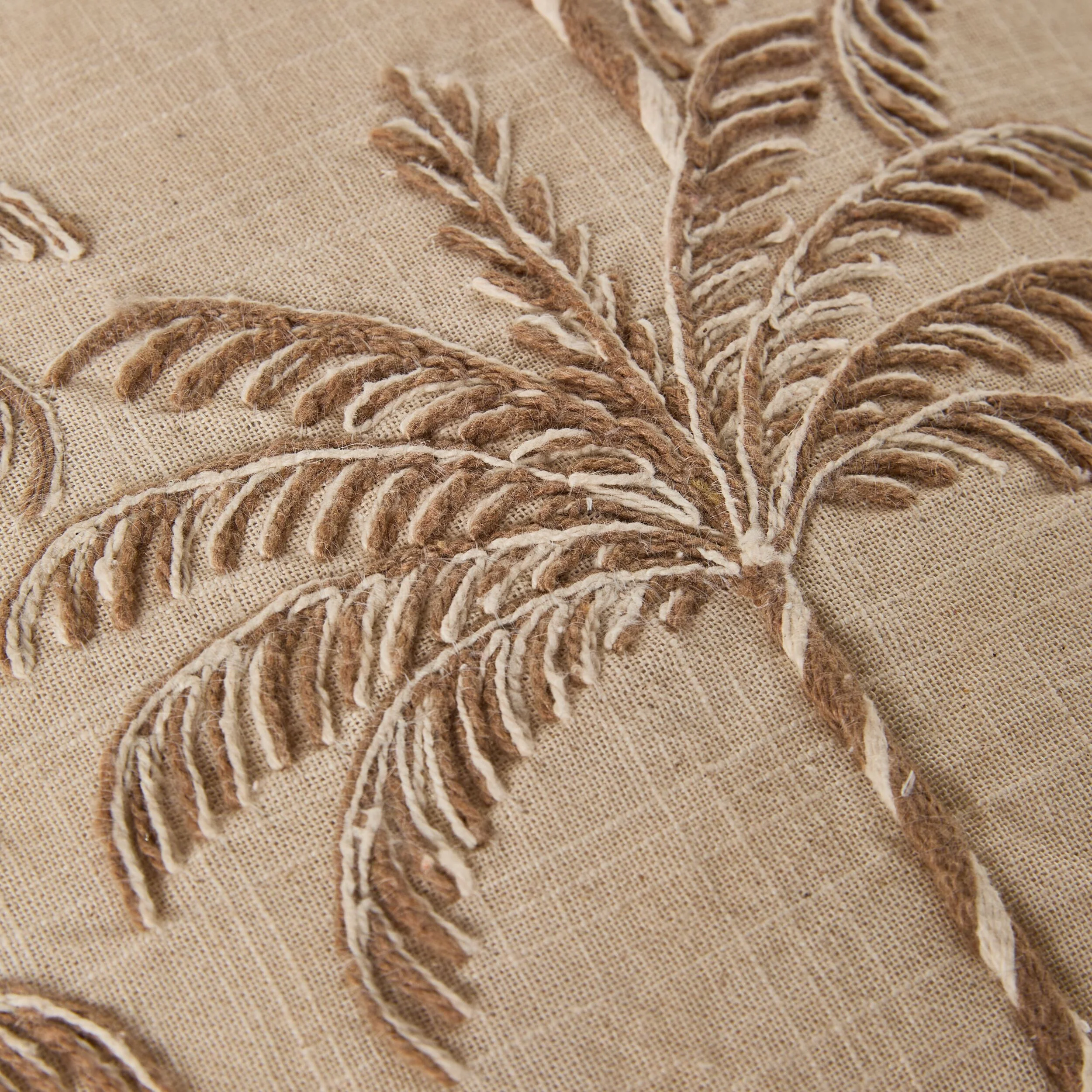 Stitch Palm Breeze Embroidered Cushion - Image 3