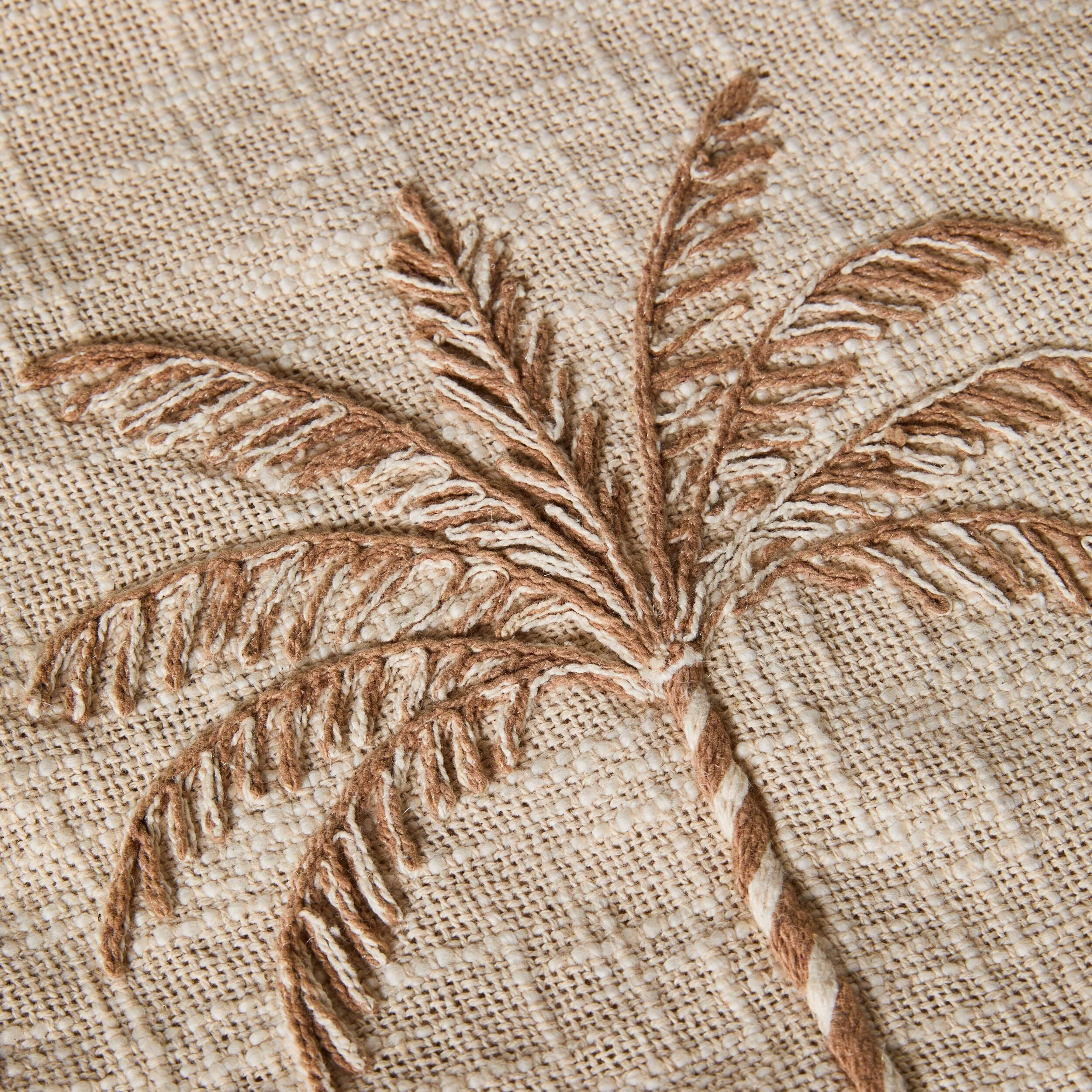Stitch Palm Breeze Embroidered Throw - Image 3