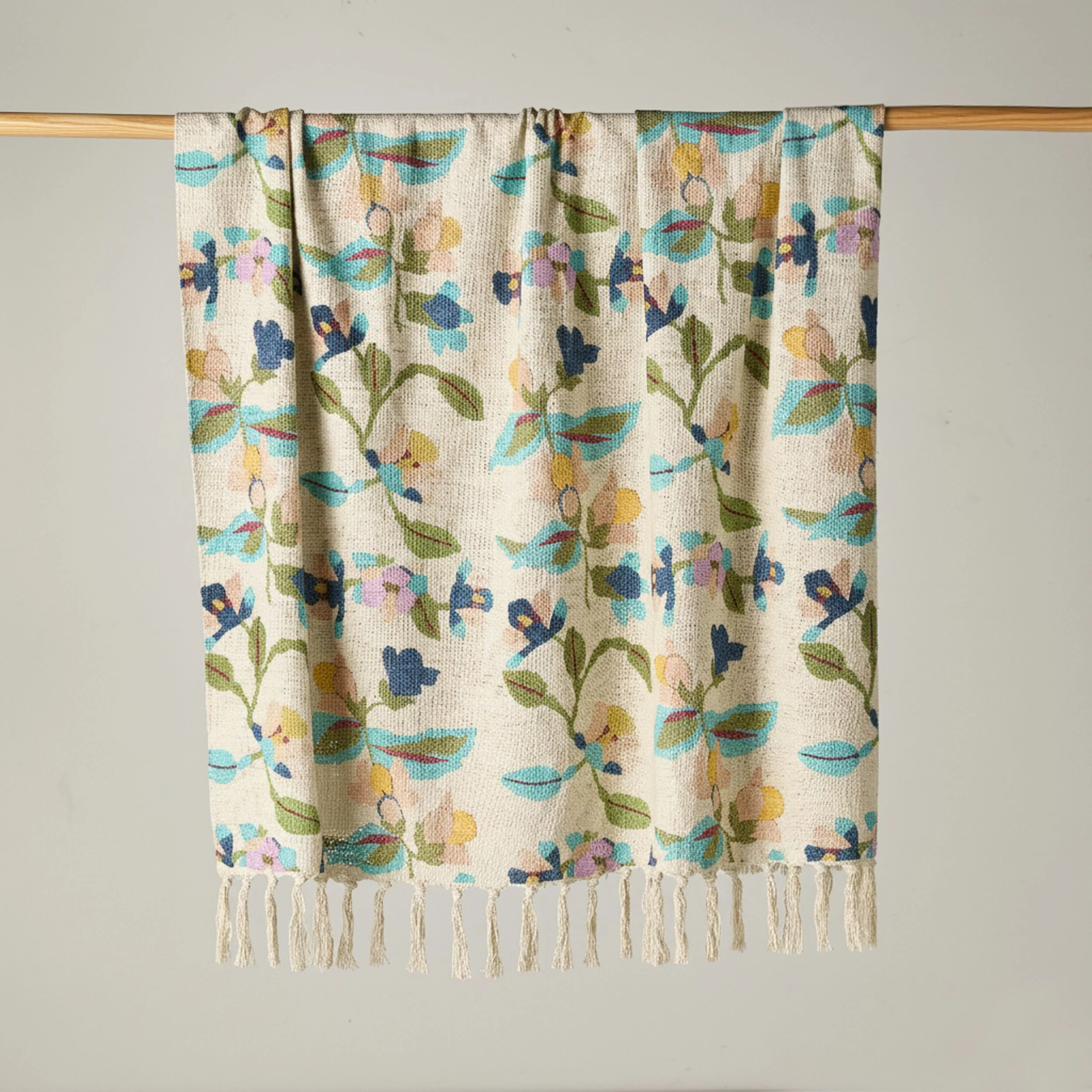 Stitch Summer Bloom Embroidered Throw - Image 3