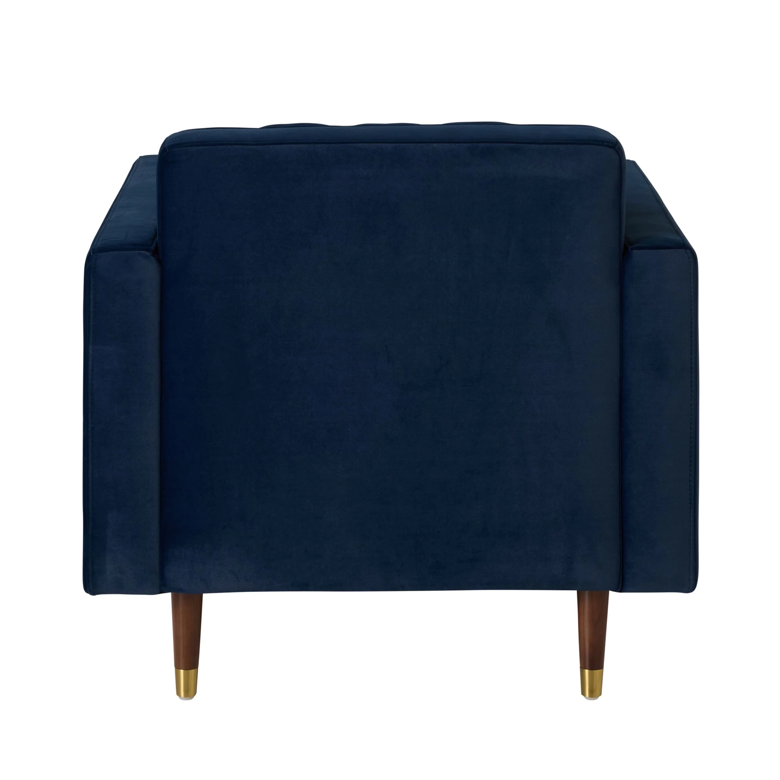 Stitch Velvet Armchair Indigo - Image 4