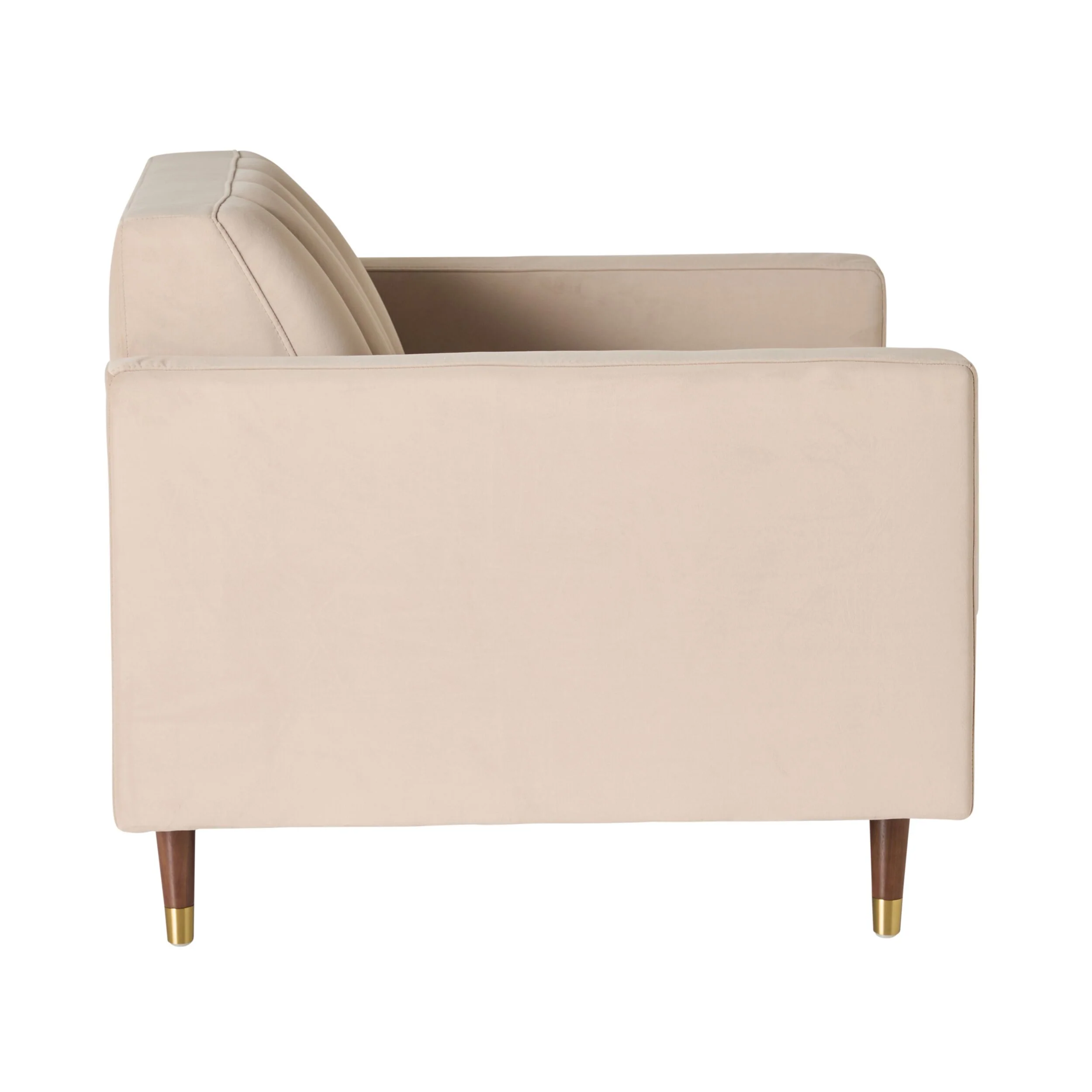 Stitch Velvet Armchair Taupe - Image 3
