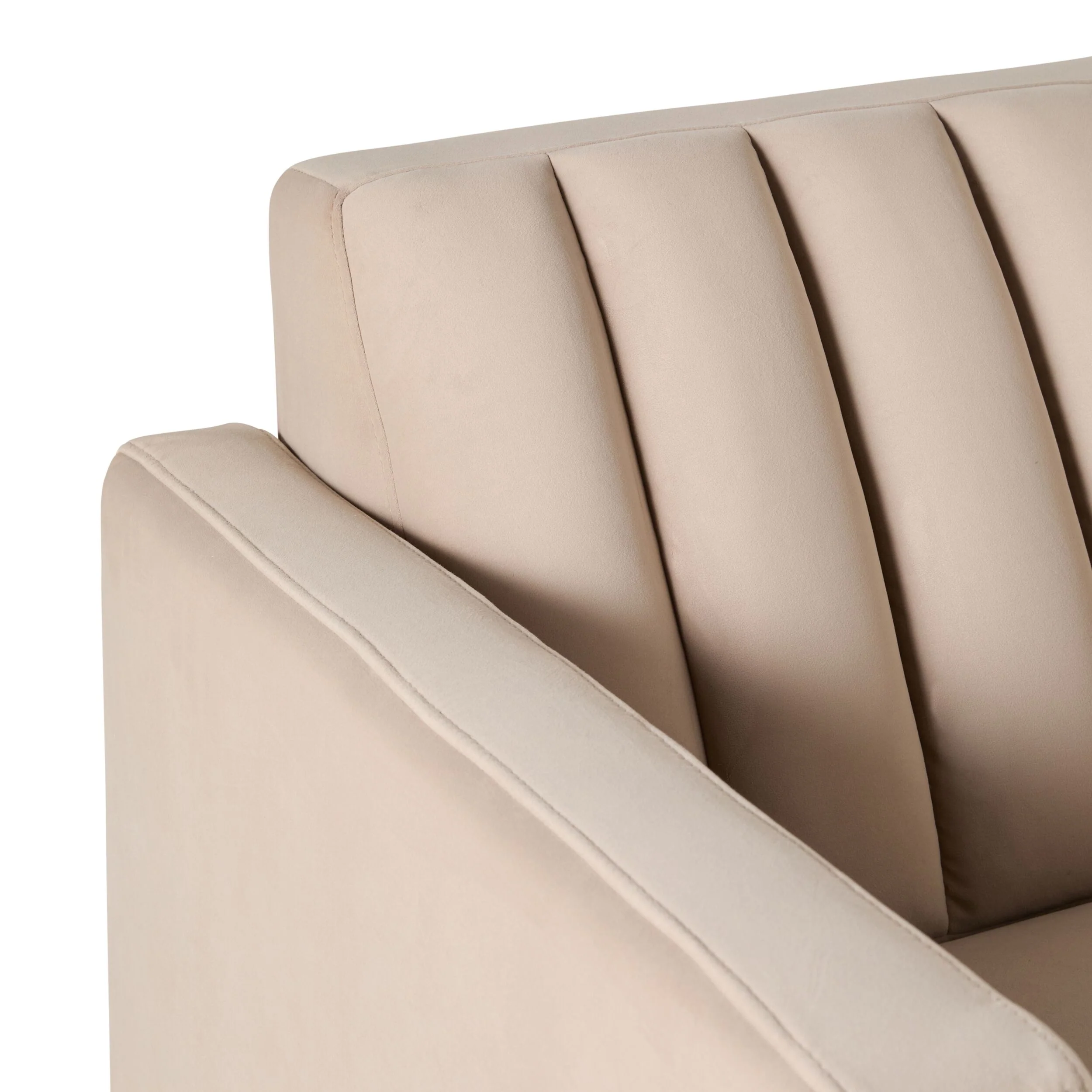 Stitch Velvet Armchair Taupe - Image 5