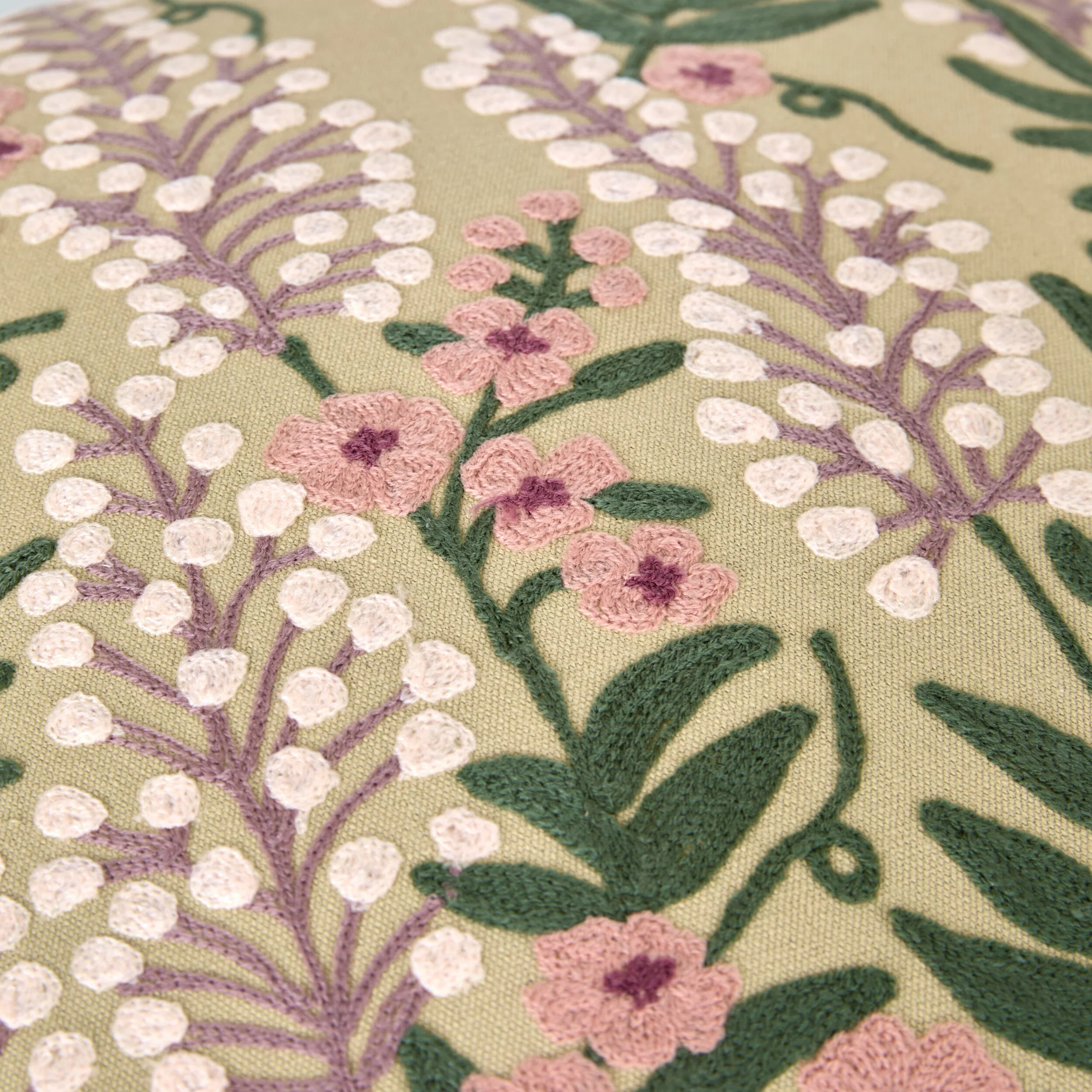 Stitch Wisteria Blush Cushion 45x45cm - Image 3