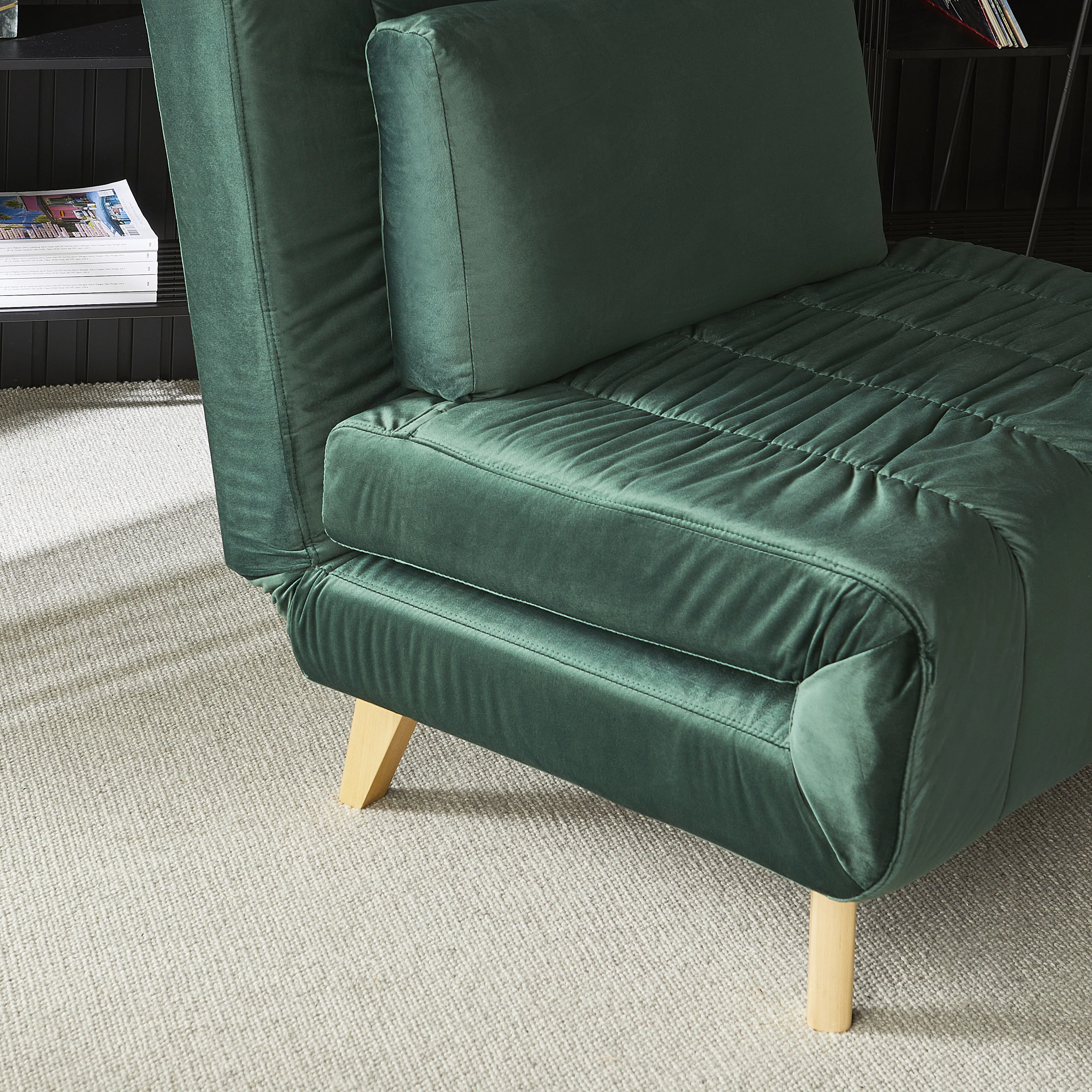 Stradbroke Single Sofa Bed Emerald Green - Image 19