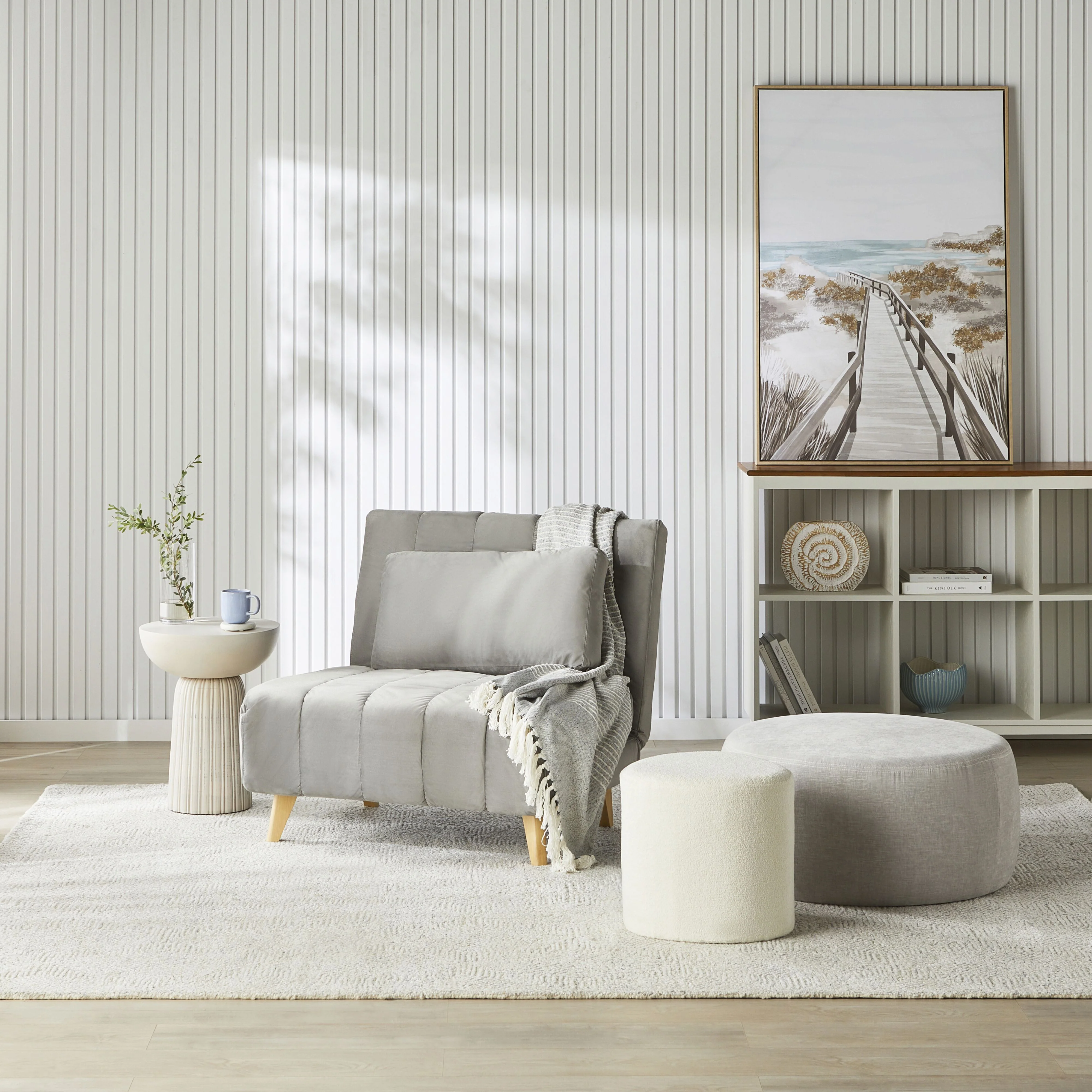 Stradbroke Single Sofa Bed Graphite - Image 12