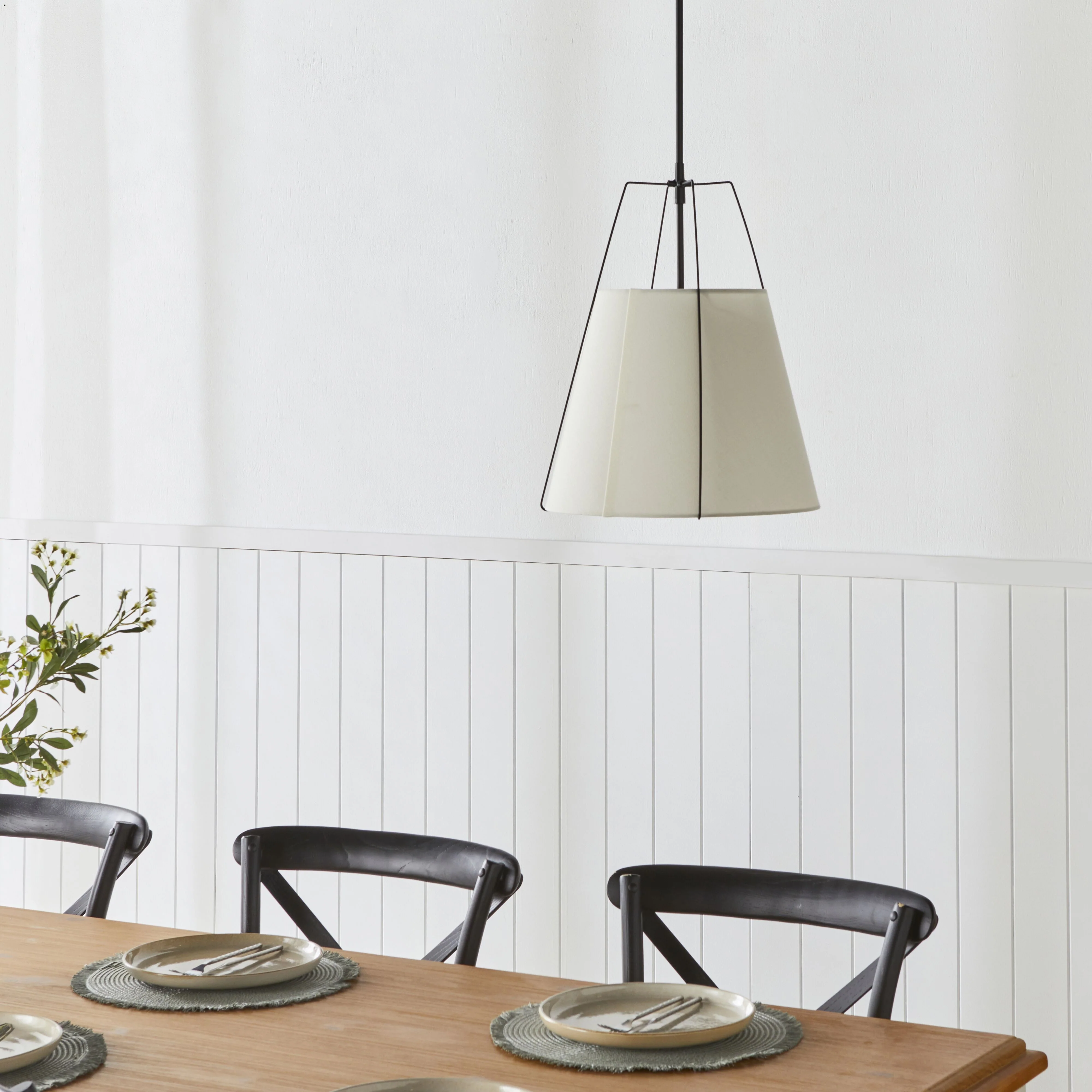 Sutton Pendant Black 92x40cm - Image 3