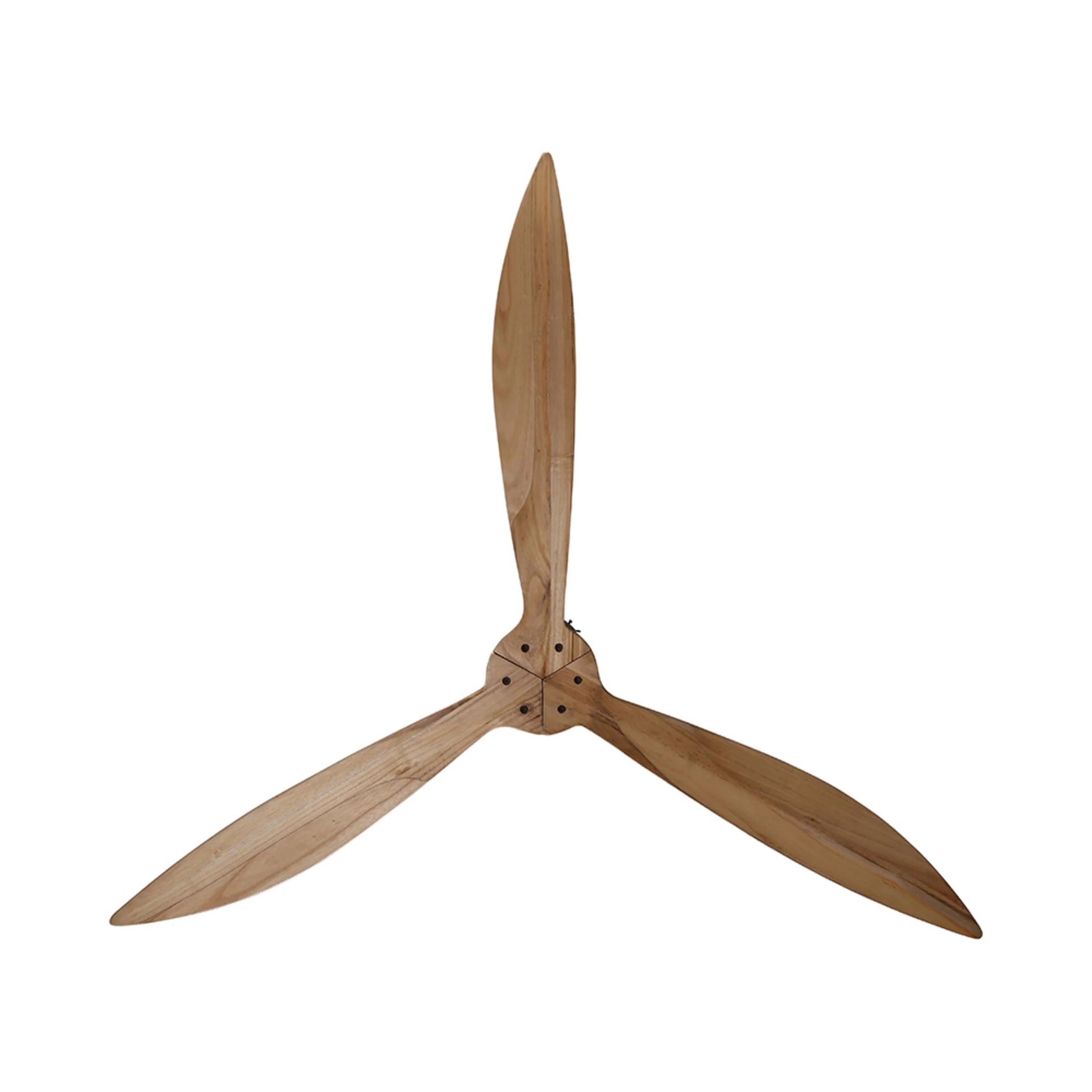 Suva Indoor DC Ceiling Fan with Remote - Natural Timber 163cm - Image 3