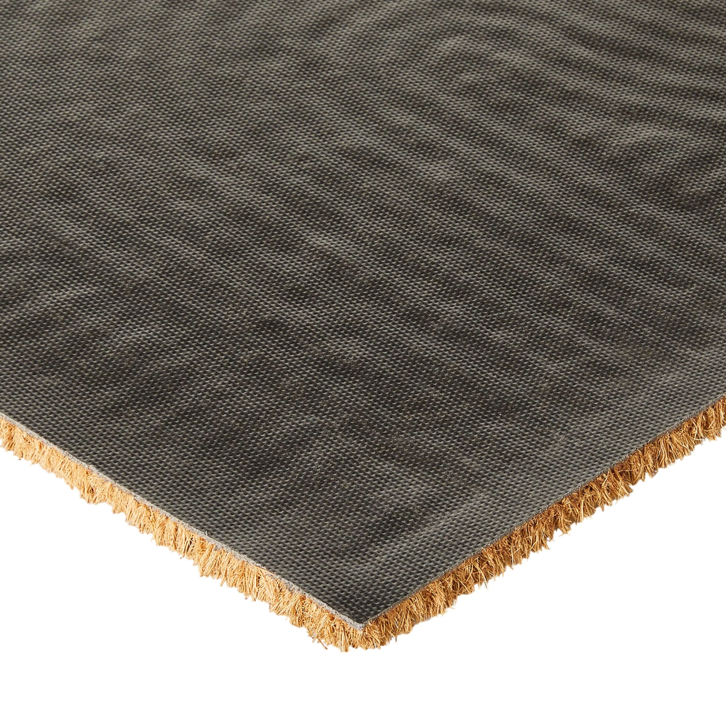 Swirl Vinyl Back Coir Doormat 75x45cm - Image 3
