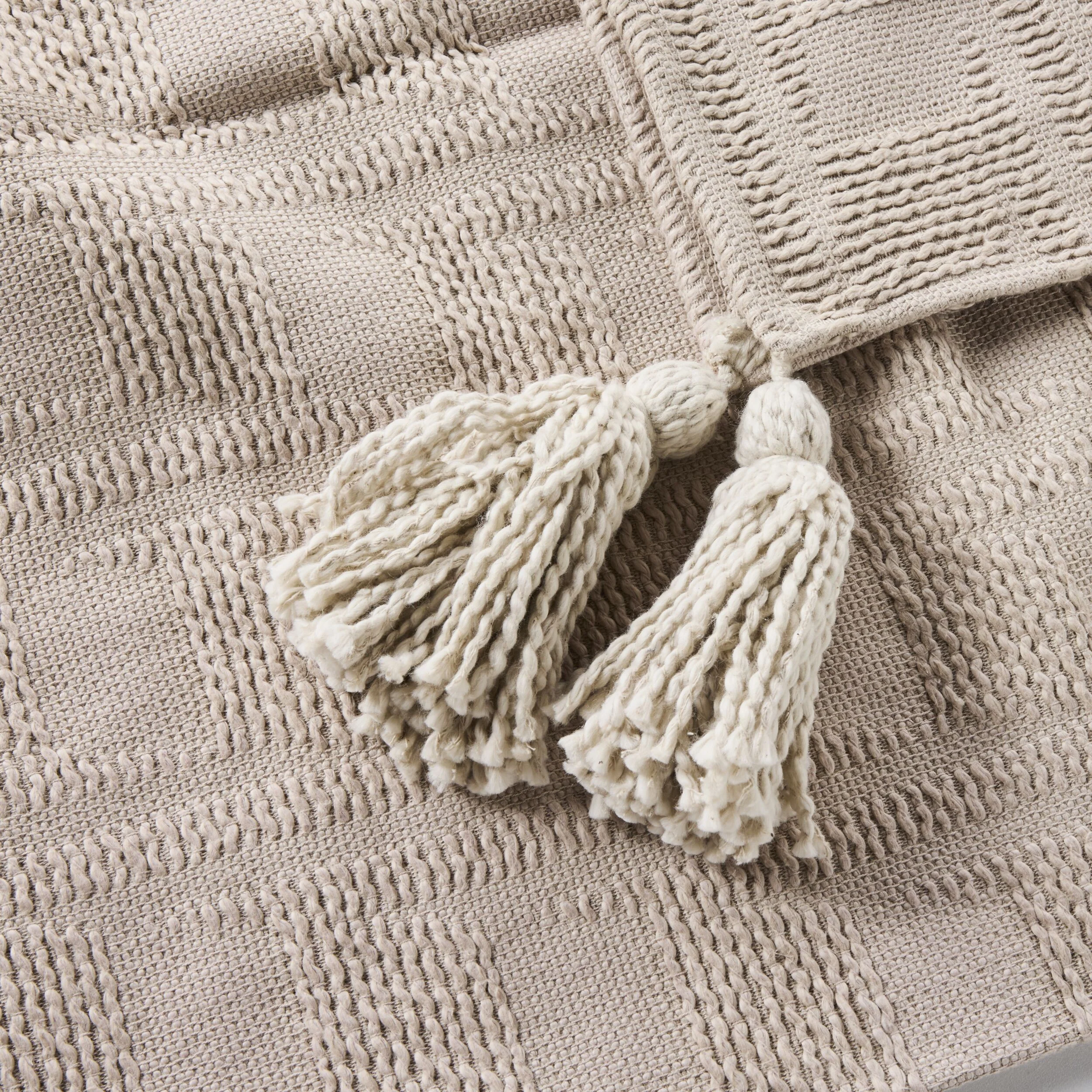 Tahlia Textured Throw Grey 130x170 cm - Image 3