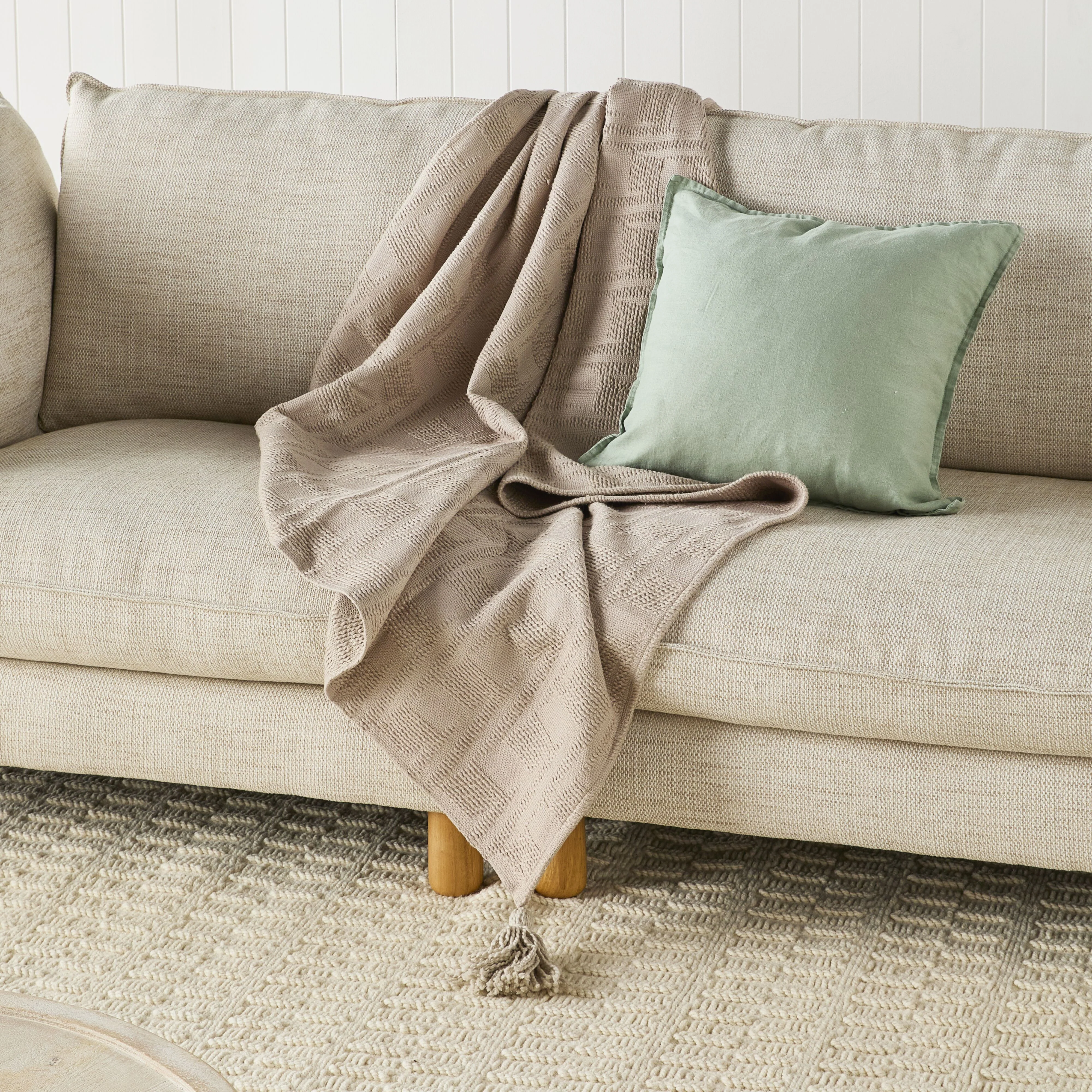 Tahlia Textured Throw Grey 130x170 cm - Image 4