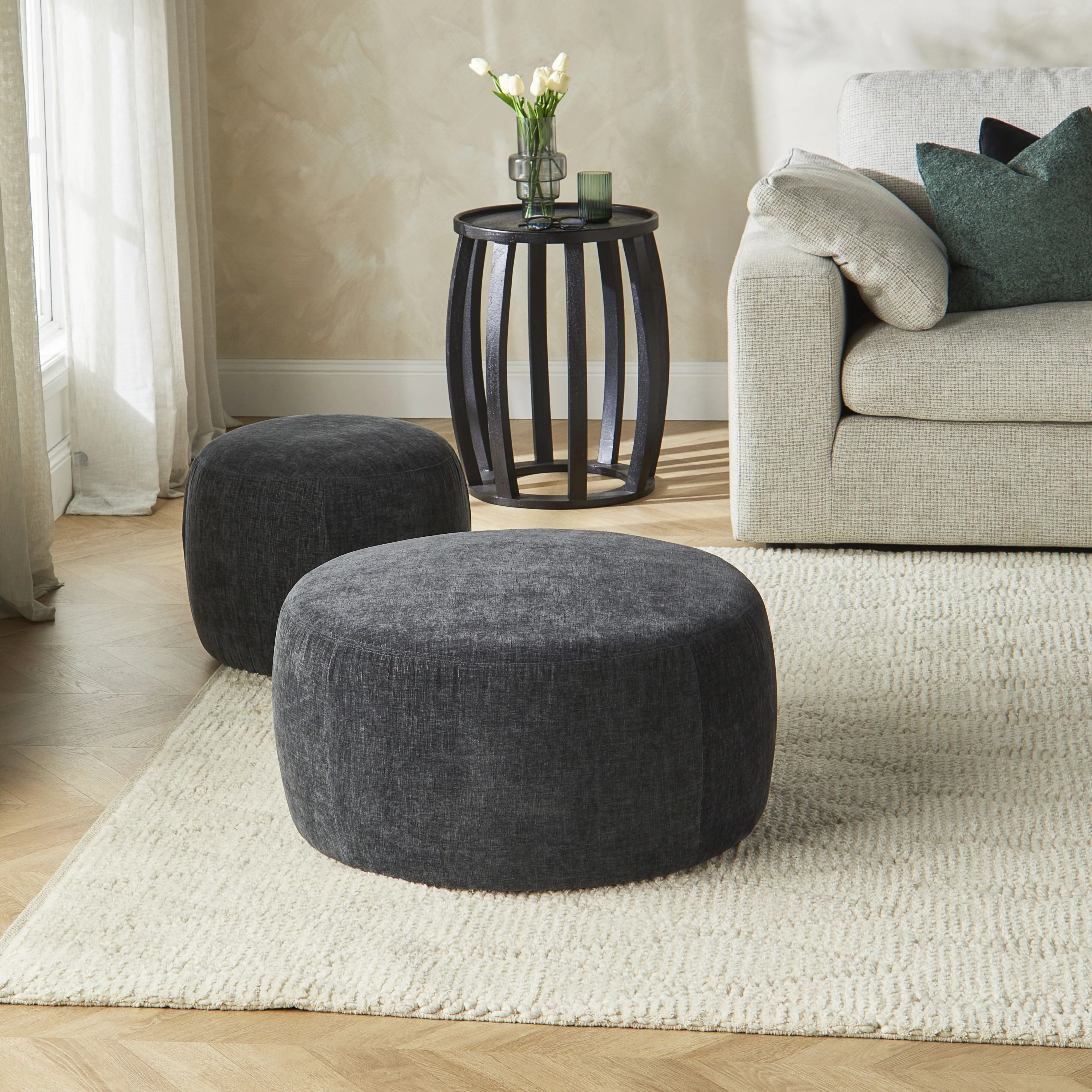Tango Round Ottoman Large Noah Shadow - Image 4