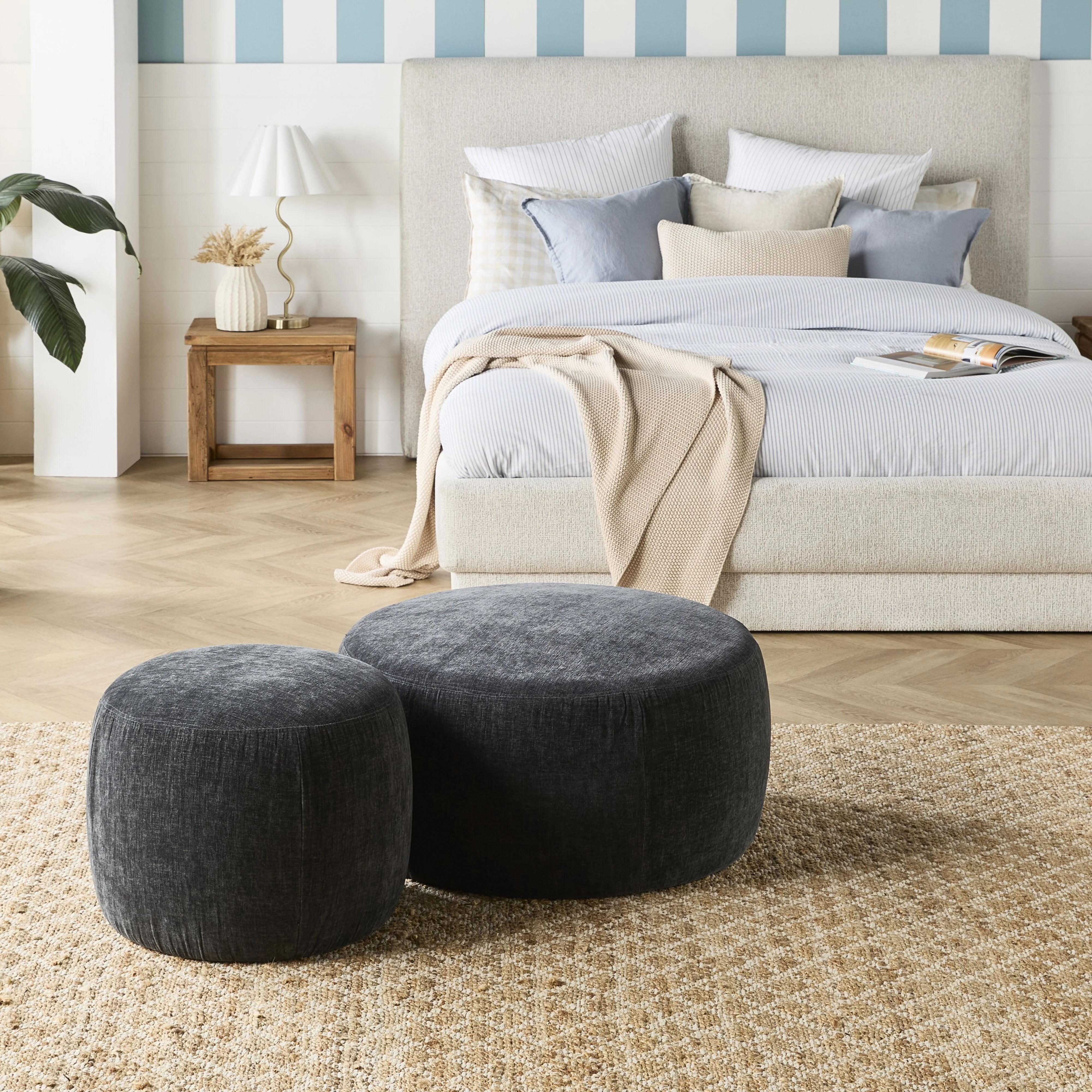 Tango Round Ottoman Small Noah Shadow - Image 5