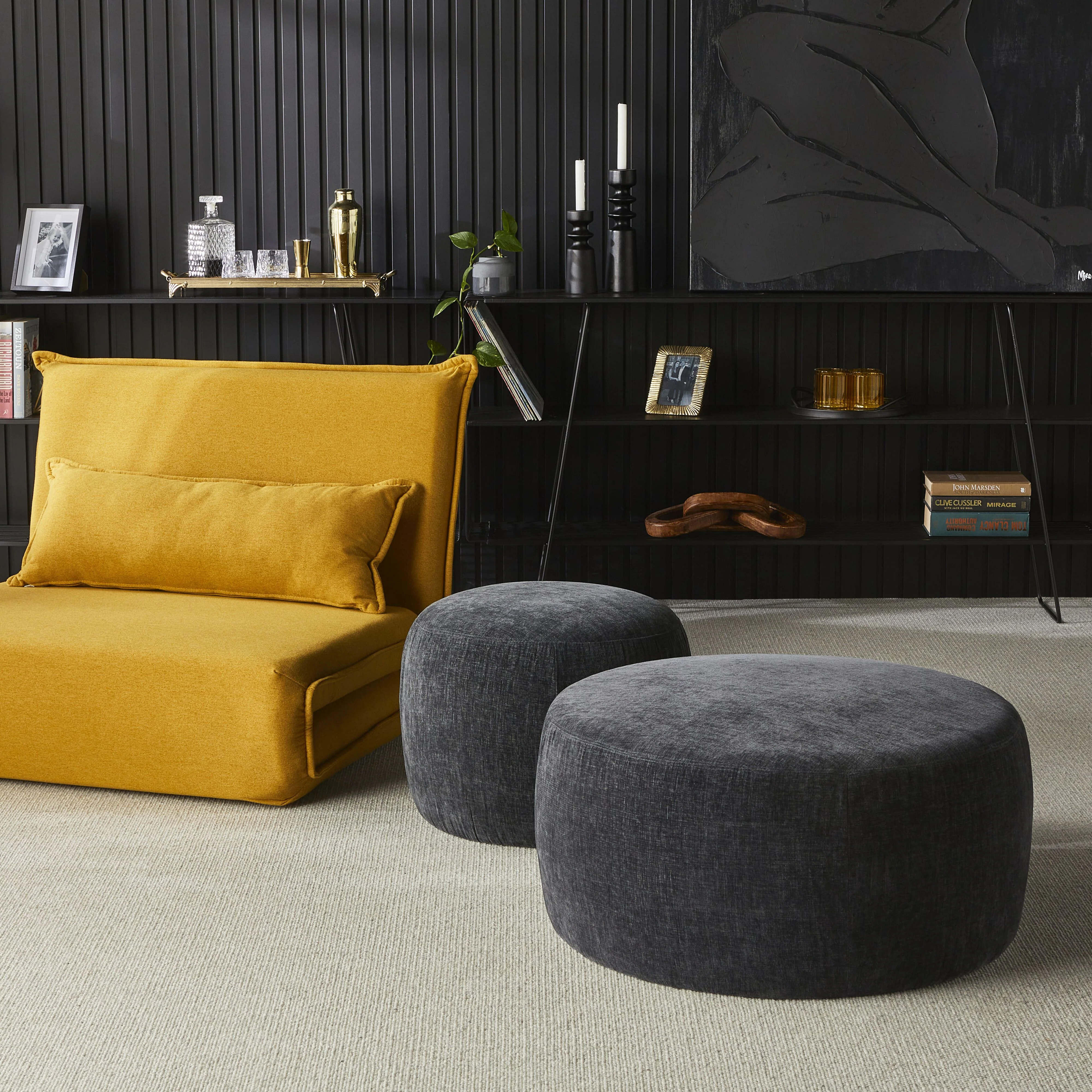 Tango Round Ottoman Small Noah Shadow - Image 7