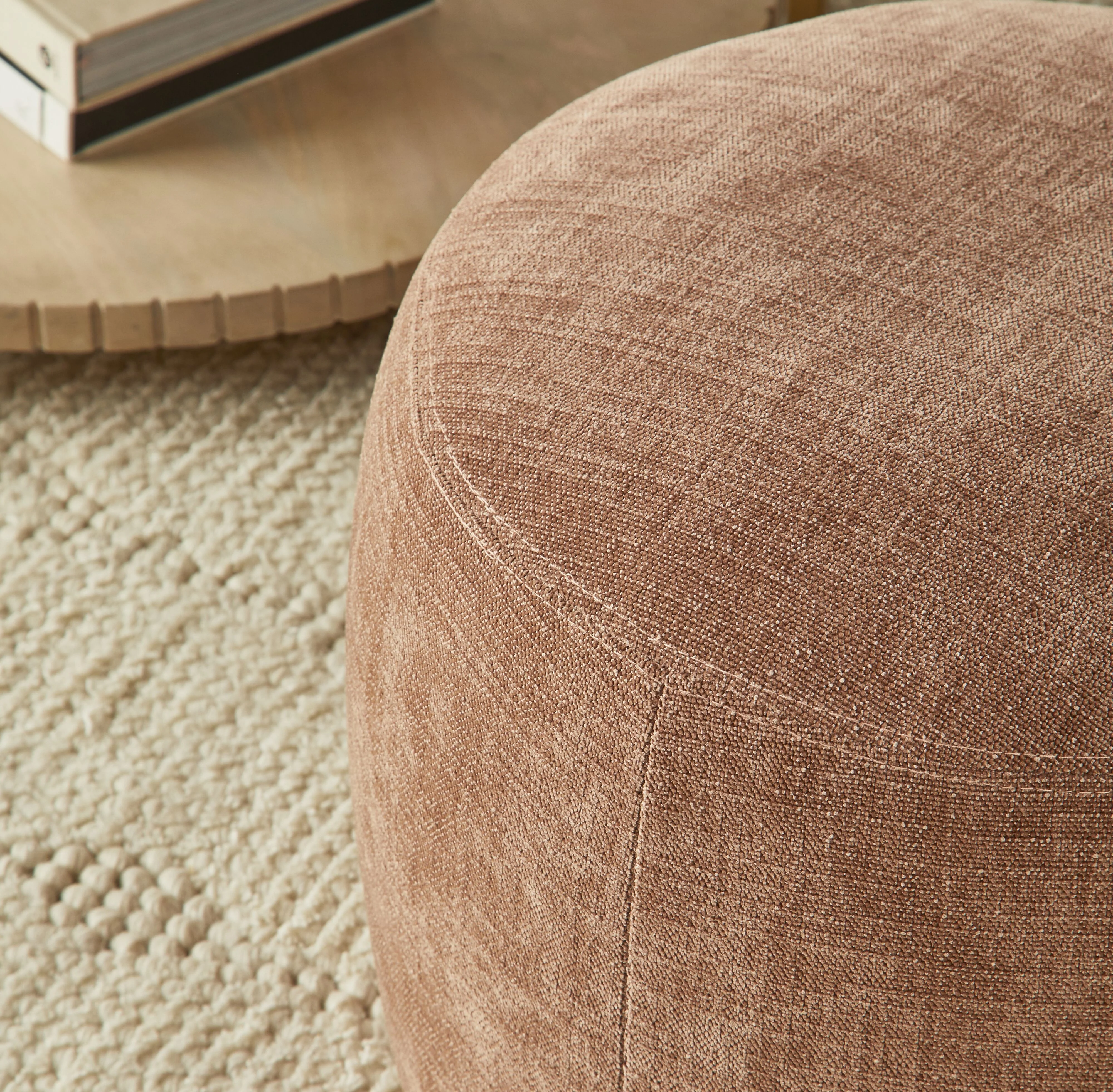 Tango Round Ottoman Small Solace Dusty Pink - Image 6