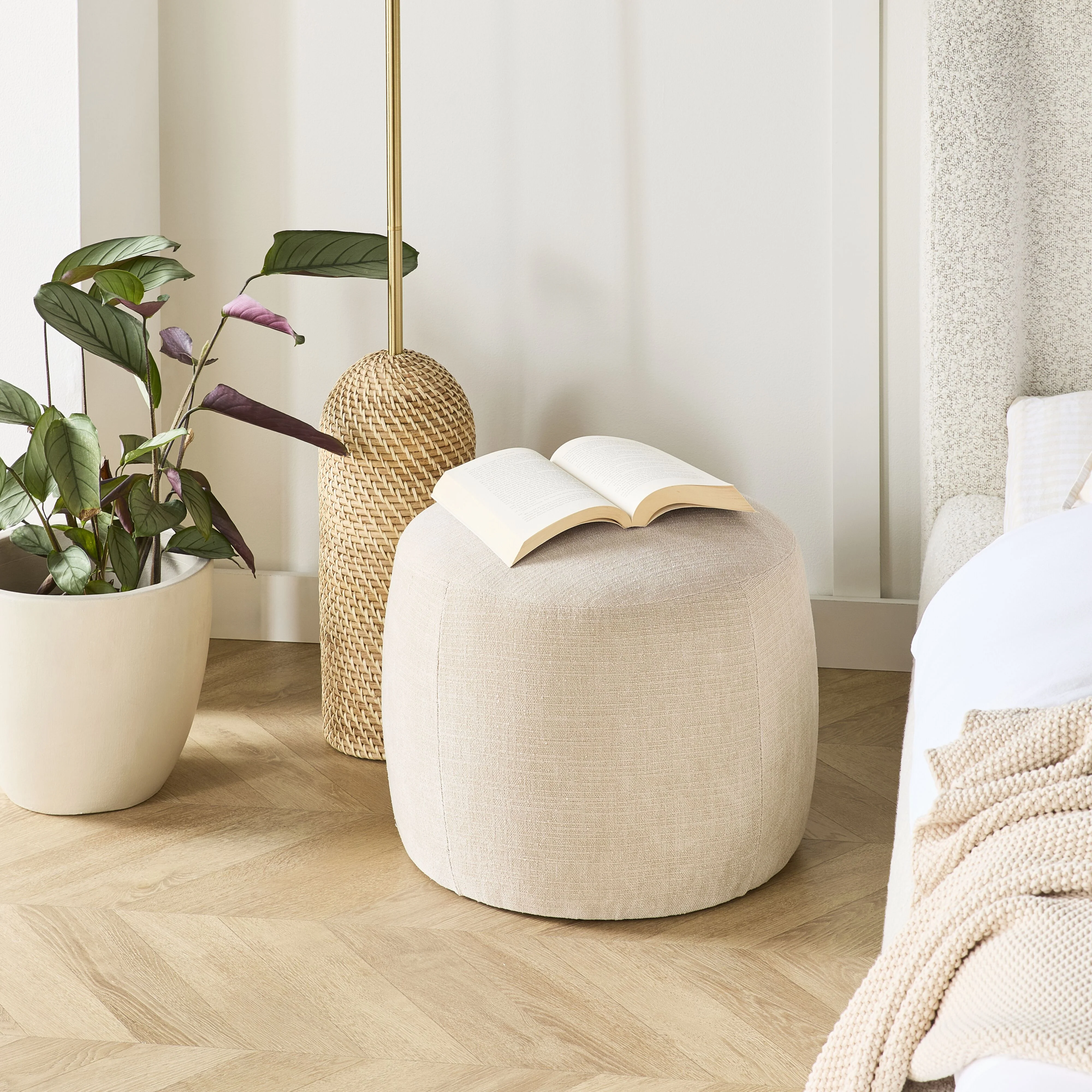 Tango Round Ottoman Small Solace Oat - Image 10