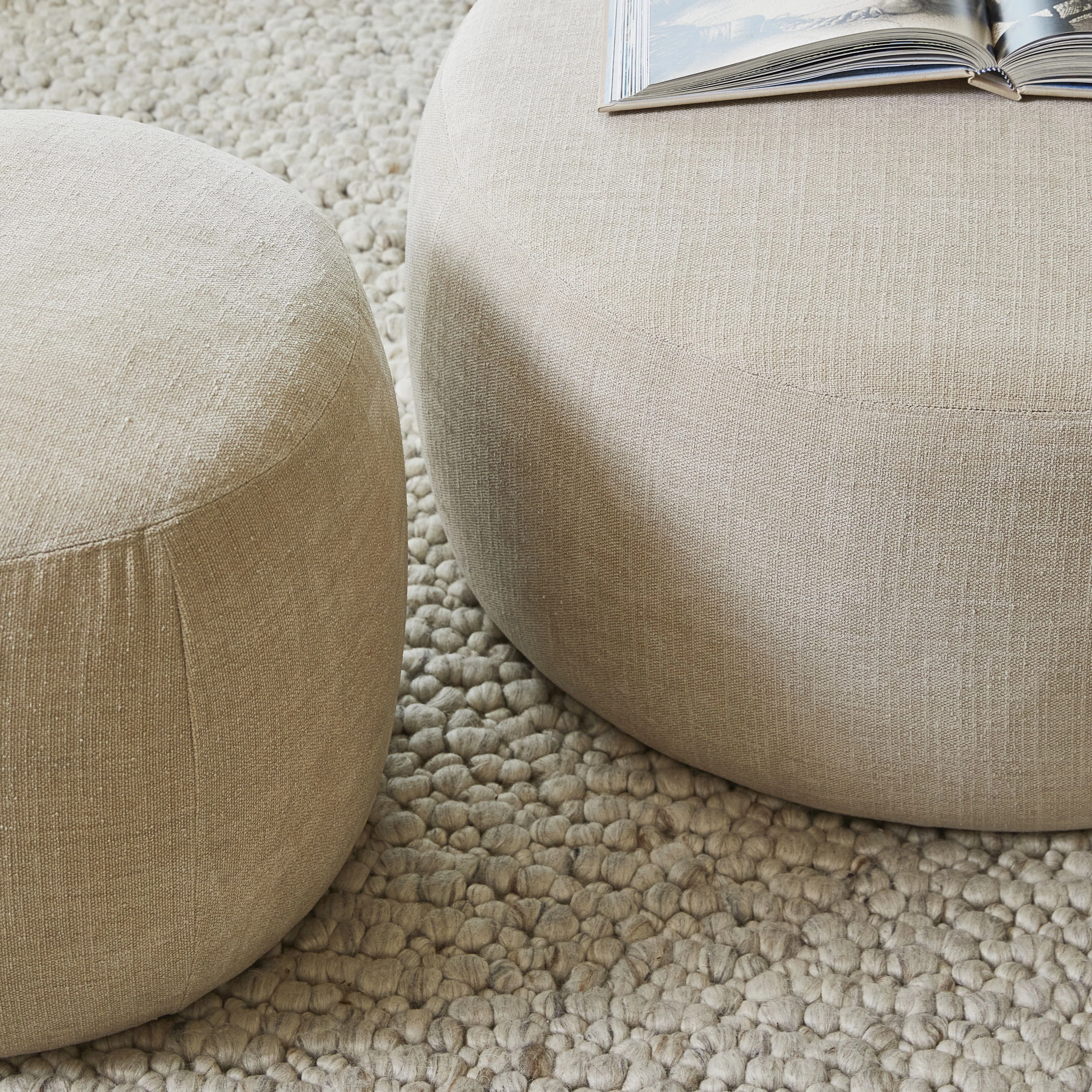 Tango Round Ottoman Small Solace Oat - Image 8
