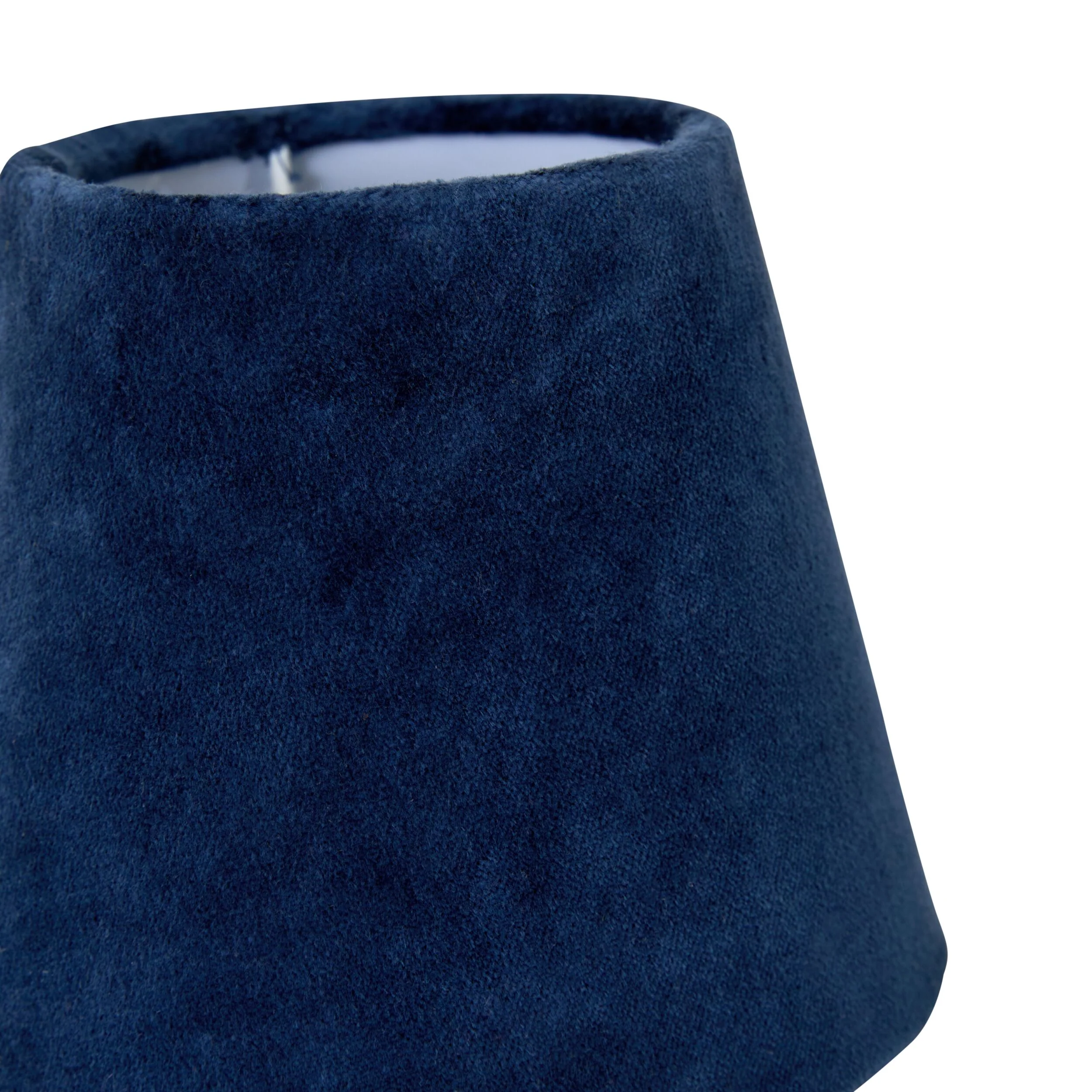 Tapered Velvet Shade Teal Blue 16x10x13cm - Image 3