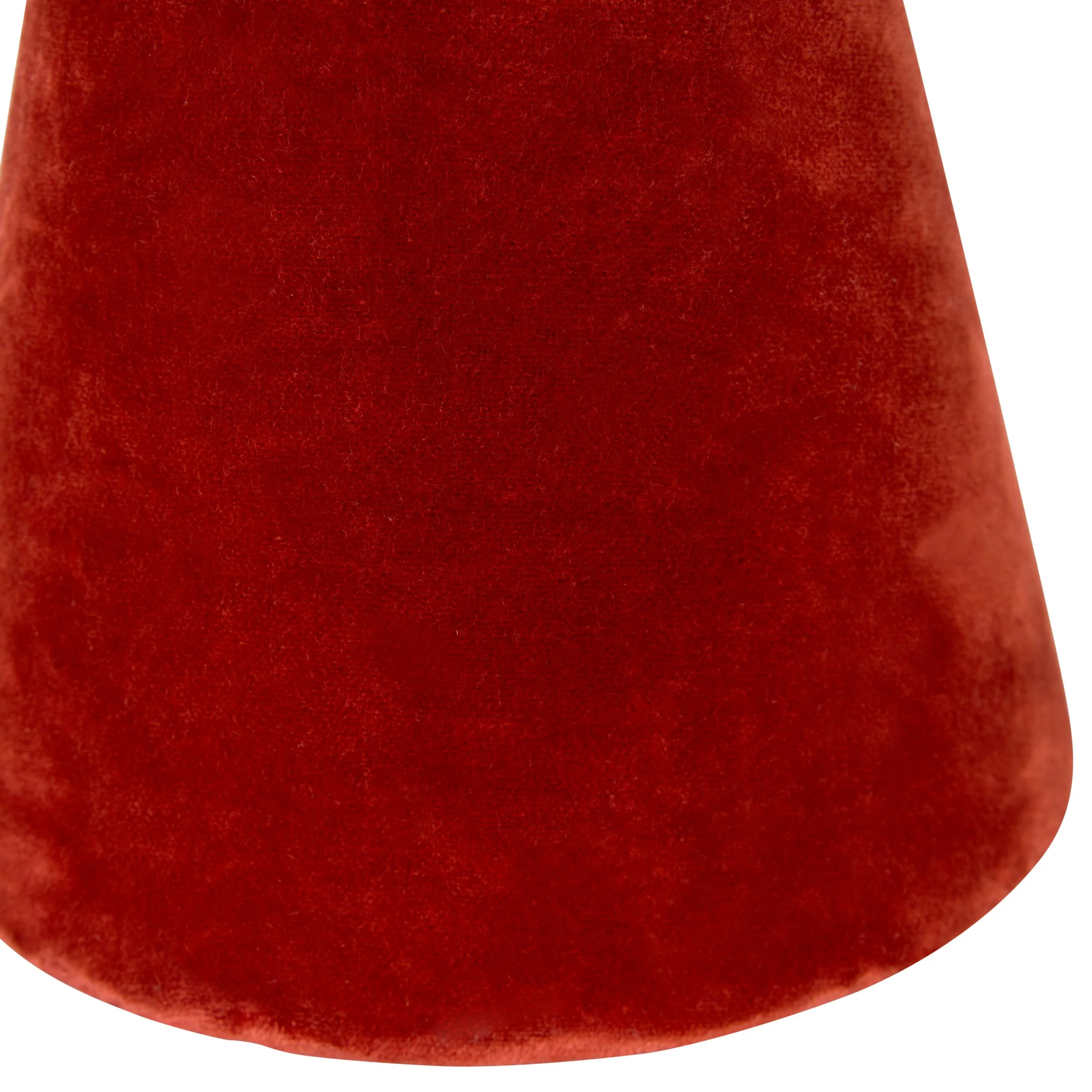 Tapered Velvet Shade Warm Red 16x10x13cm - Image 3