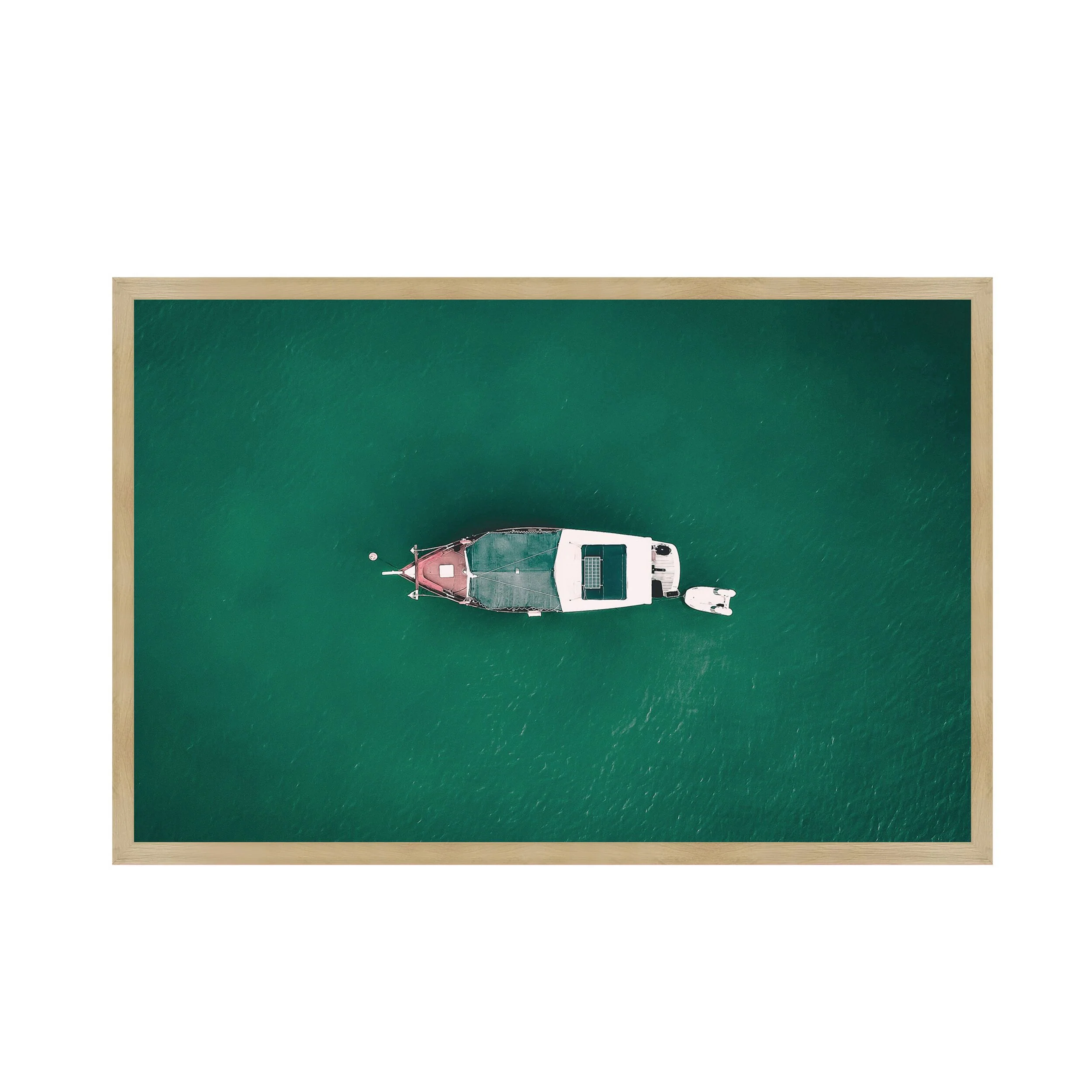 The Crossing Glass Framed Print 90x60cm