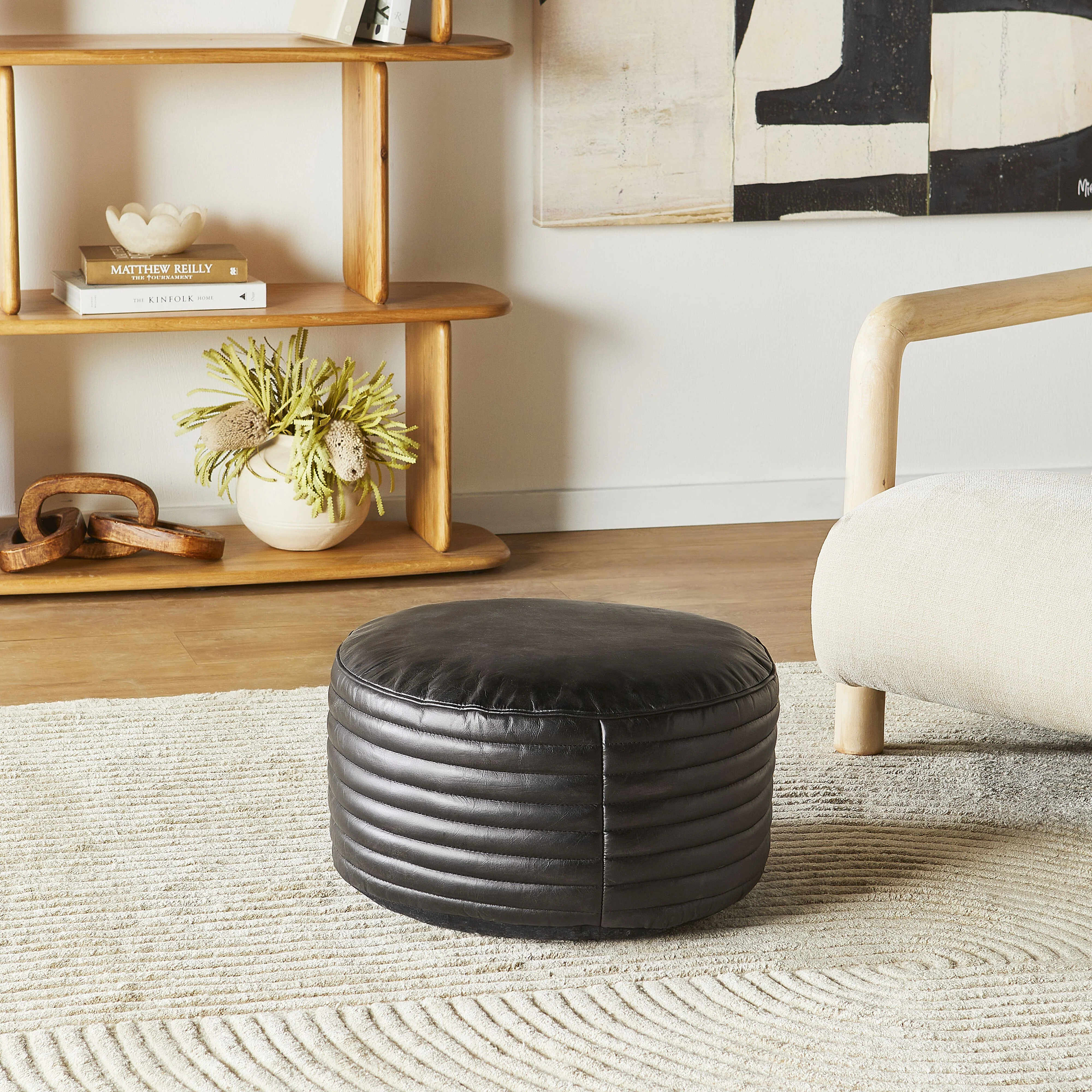 Theo Ottoman Dakota Onyx - Image 4