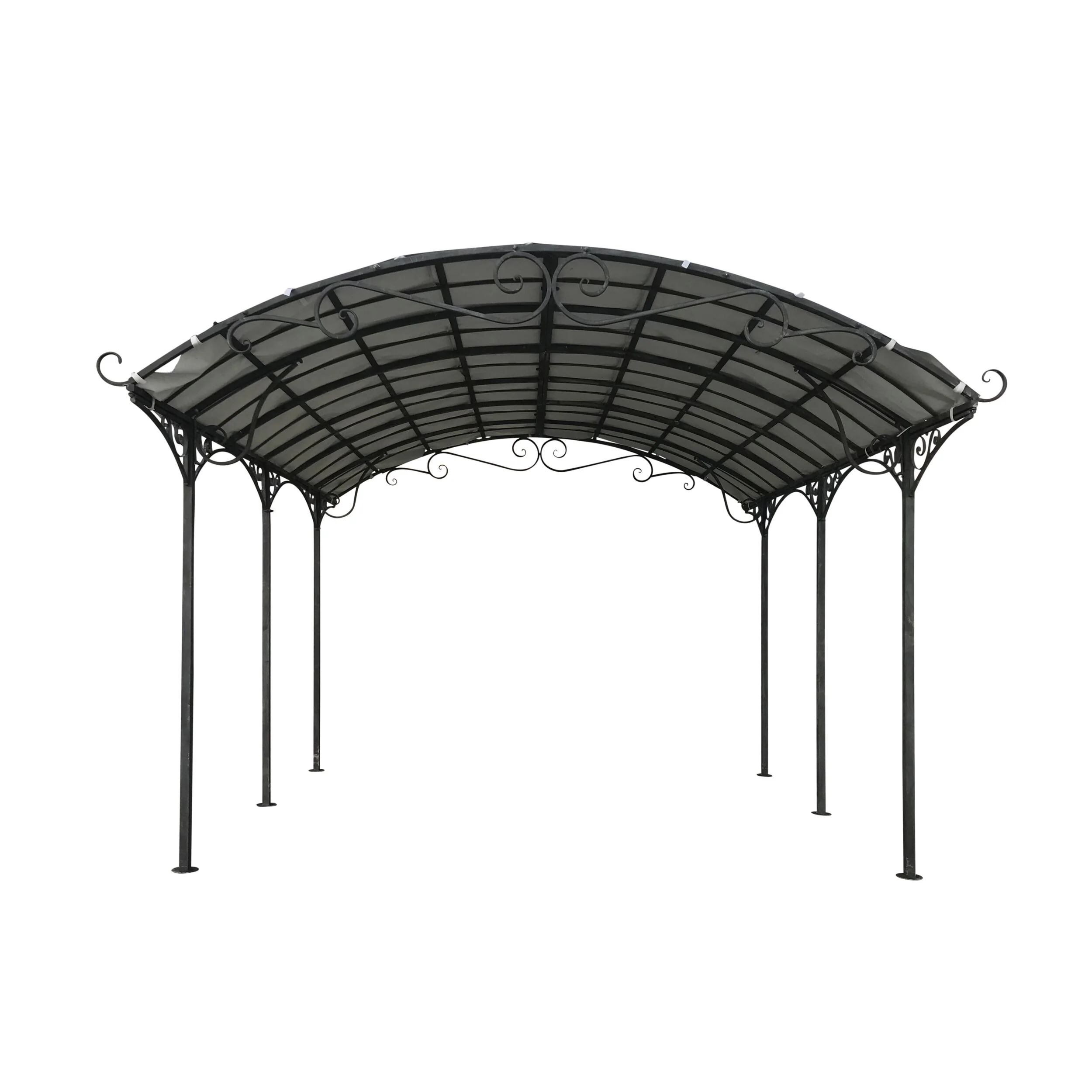 Tivoli Gazebo Antique Grey with Light Grey Canopy - Image 3