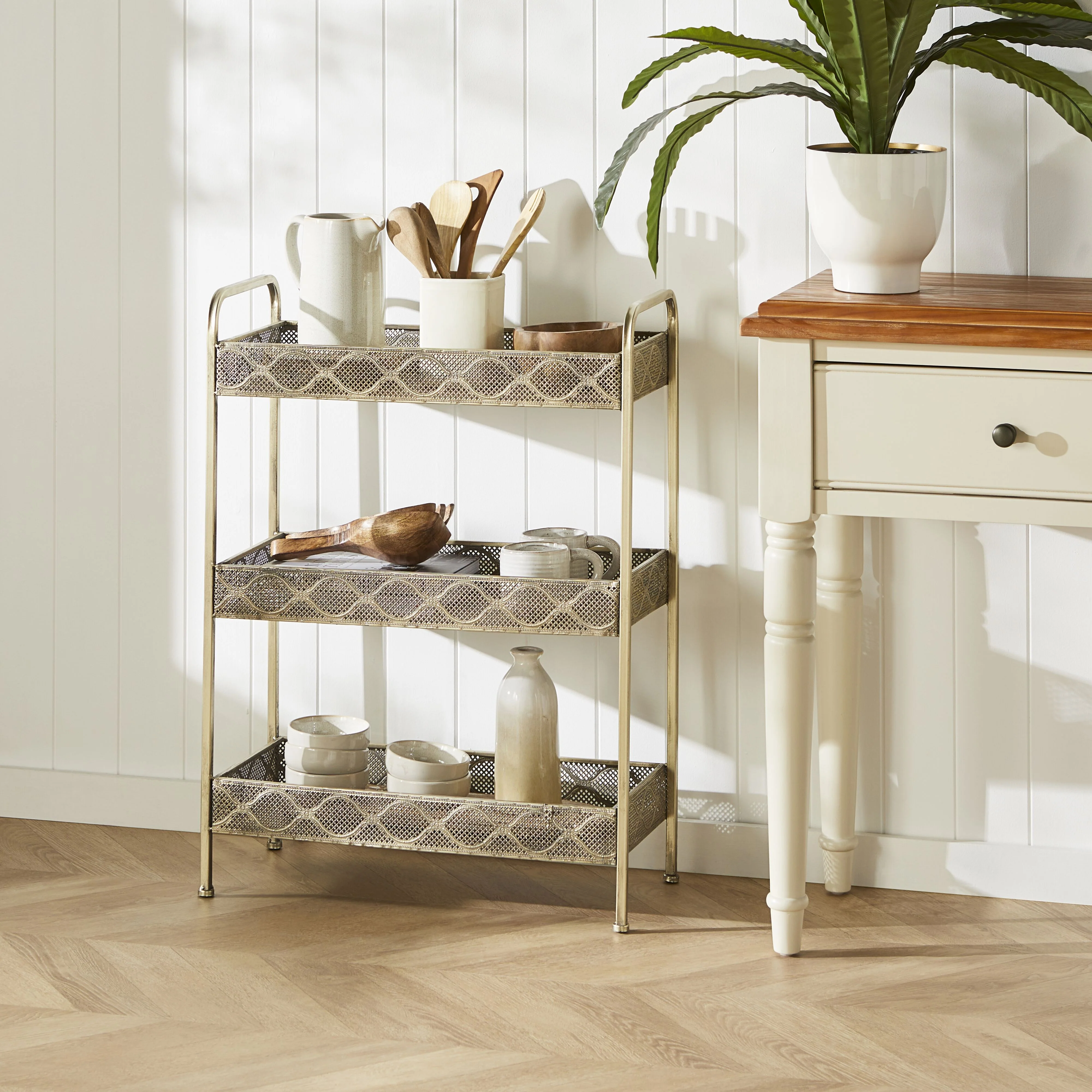 Tiya 3 Tier Storage Stand 80x58x27cm - Image 6