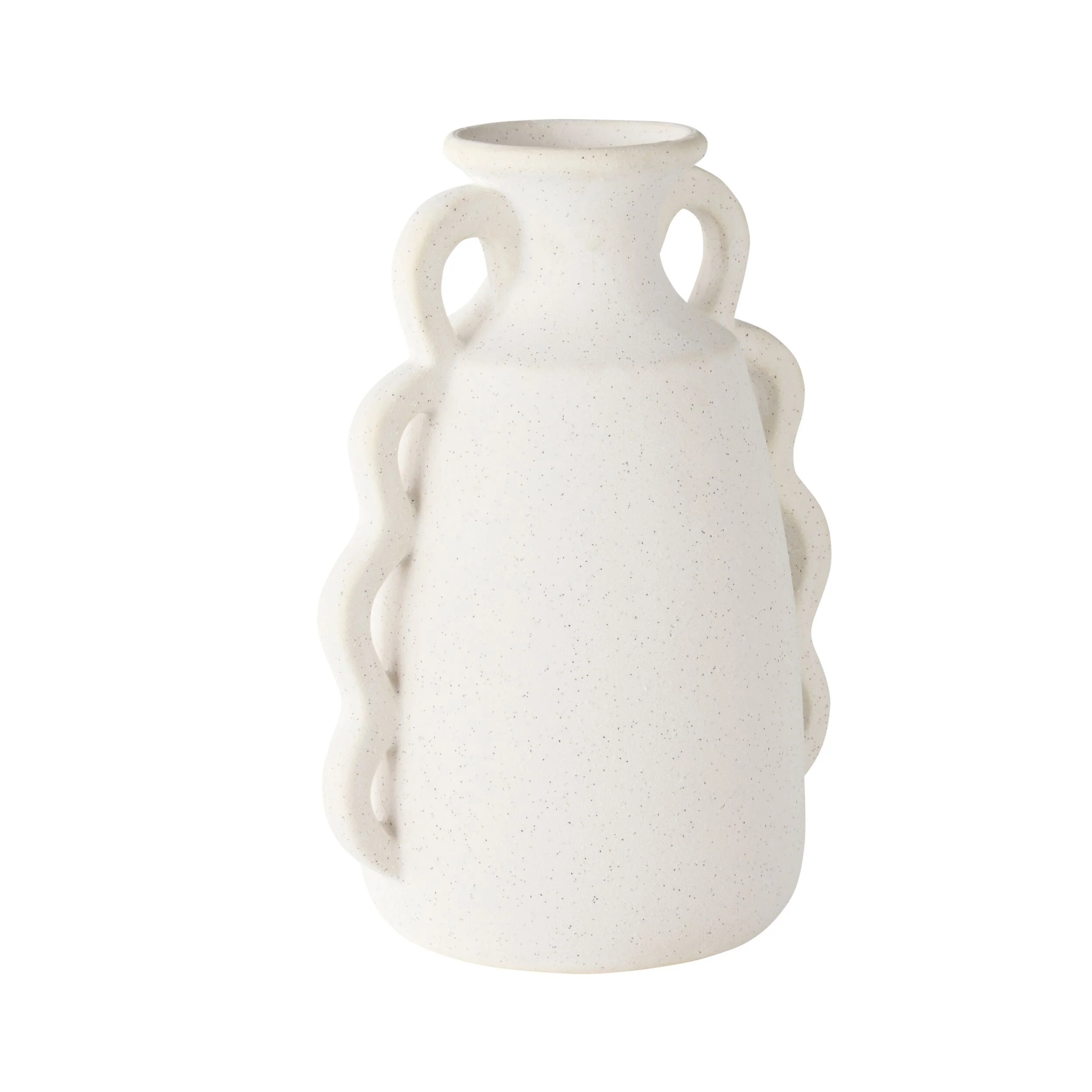 Tranquil Large Scalloped Ceramic Vase - Image 2