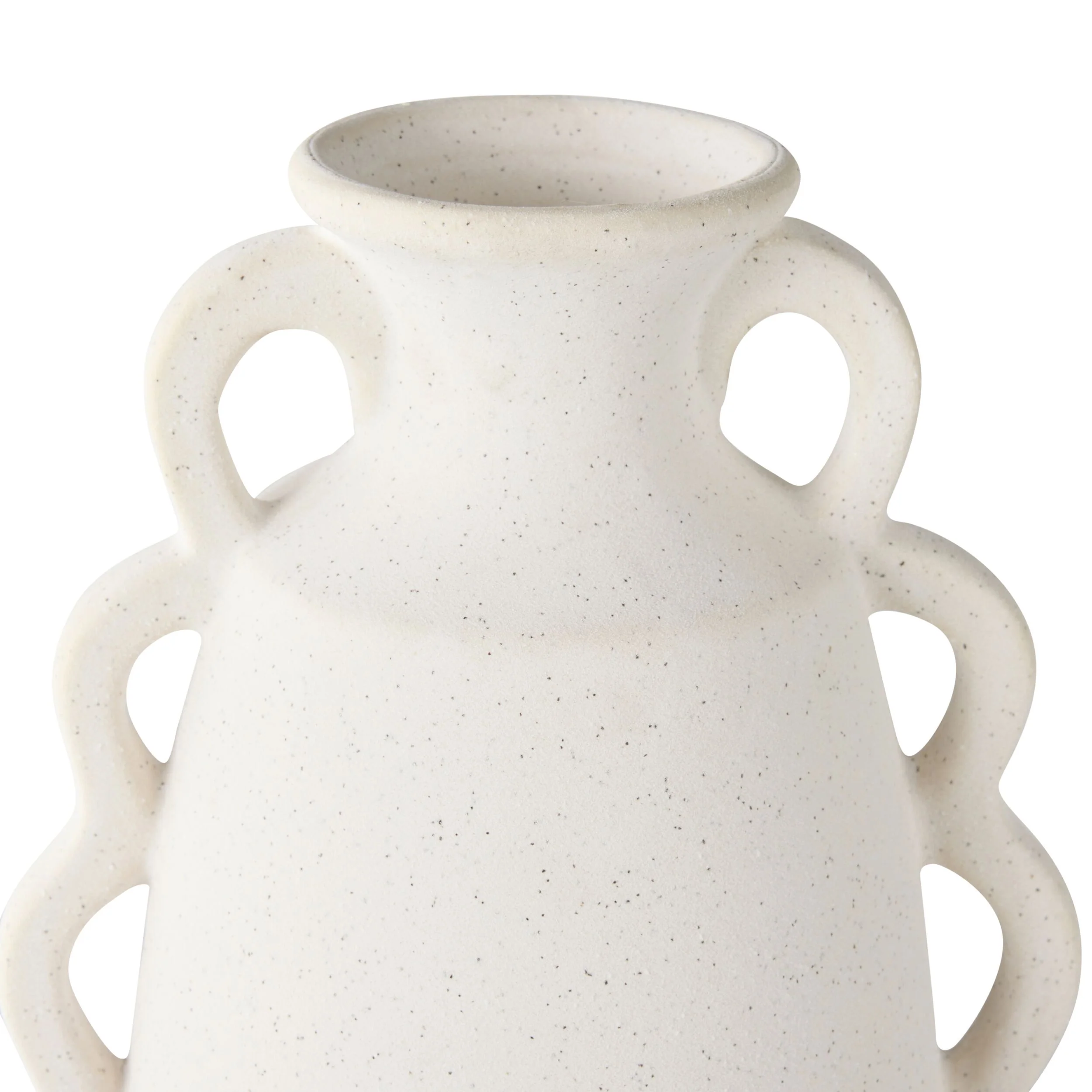 Tranquil Large Scalloped Ceramic Vase - Image 3