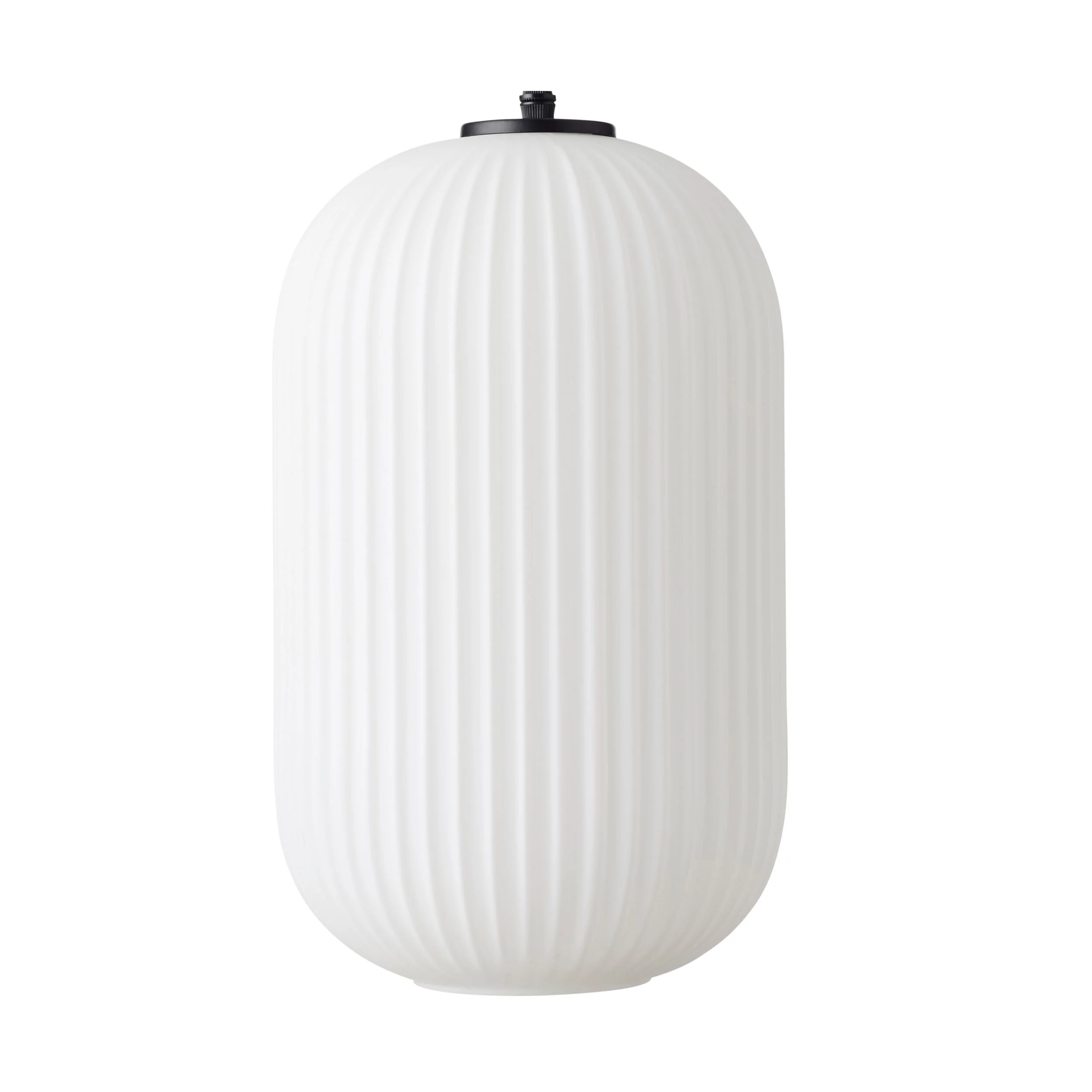 Treviso Fluted Glass Pendant White 150mm - Image 4