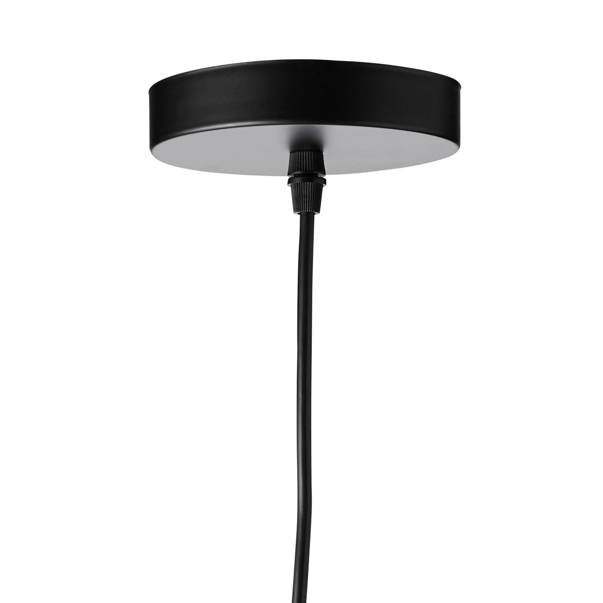Treviso Fluted Glass Pendant White 150mm - Image 5