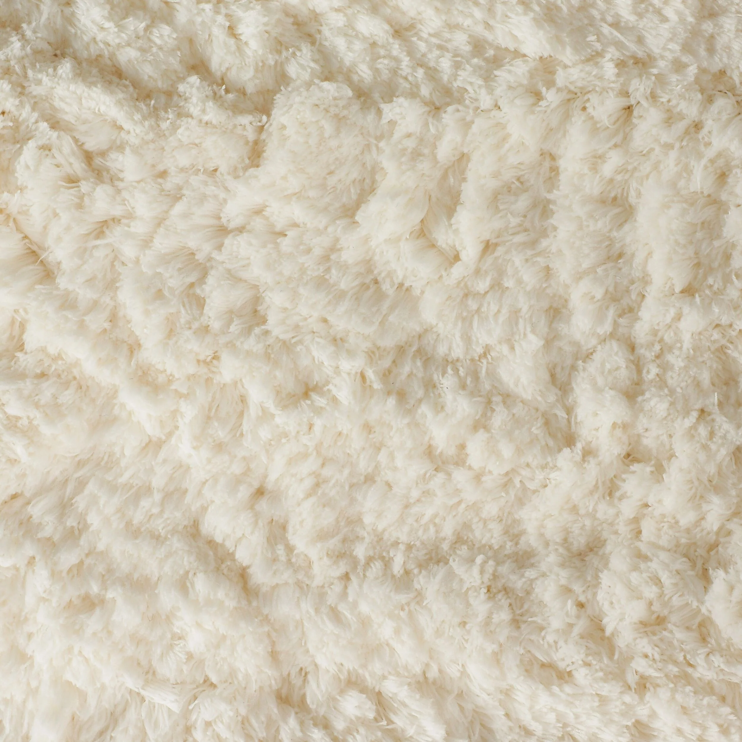 Tufted Super Soft White Rug 150x80cm - Image 2