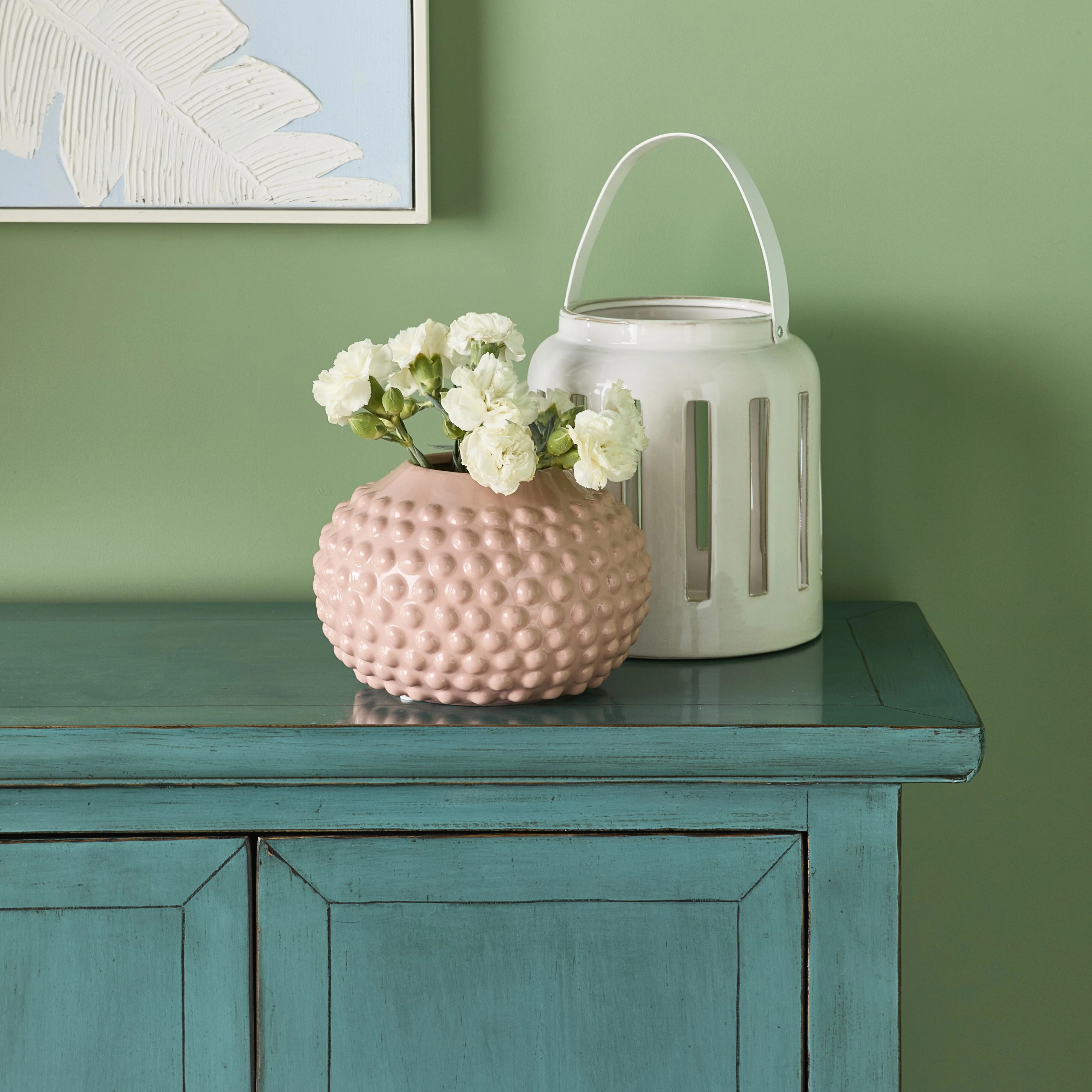 Tully Bobble Round Ceramic Vase - Image 3