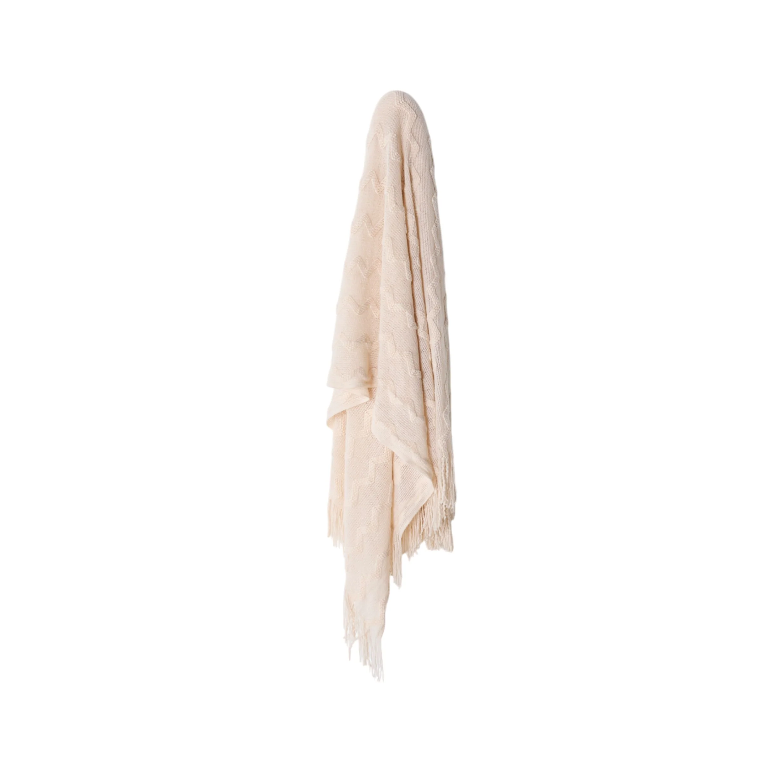 Tully Chevron Throw Cream 130x170cm - Image 3