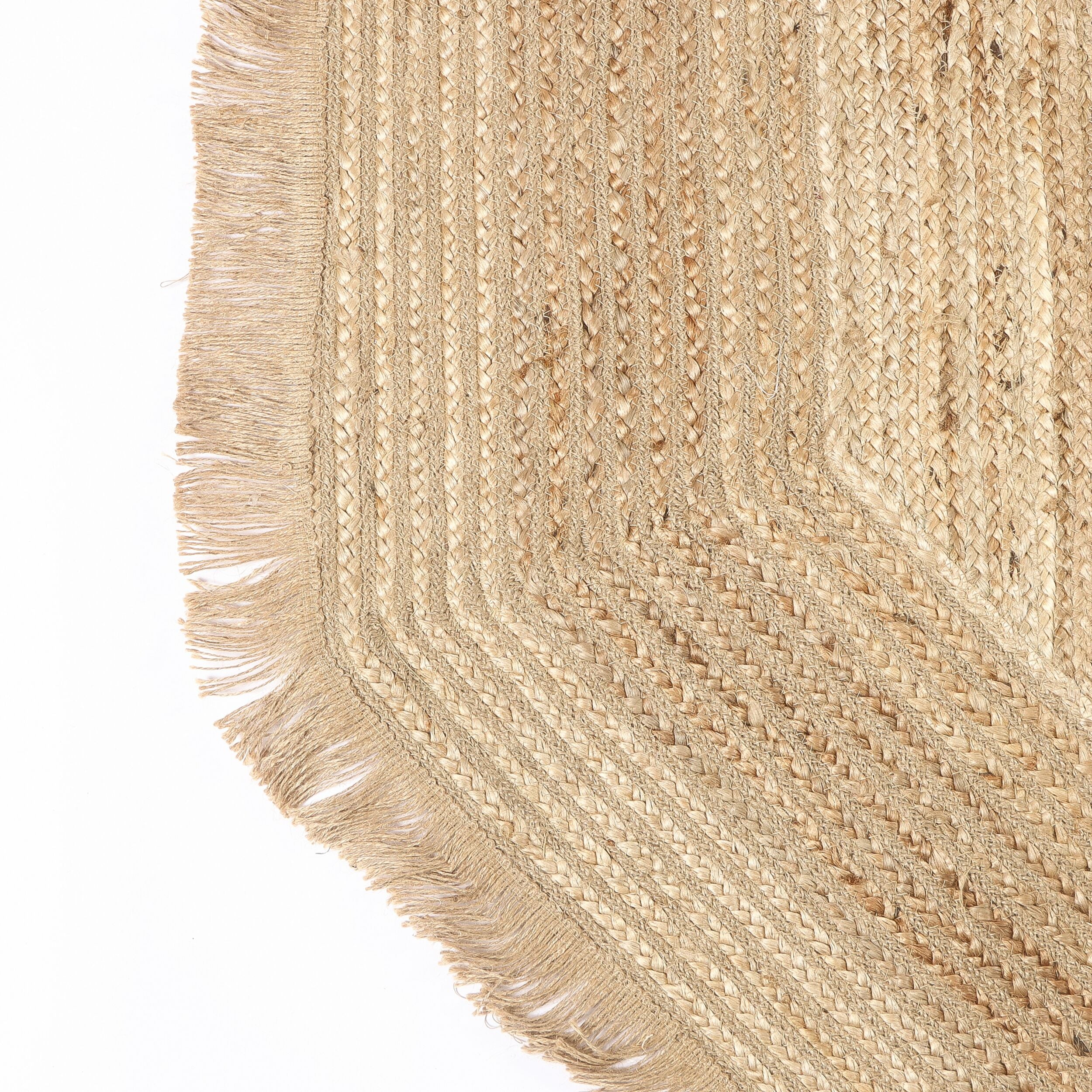 Tulum Braided Octagonal Jute Rug 200cm - Image 2