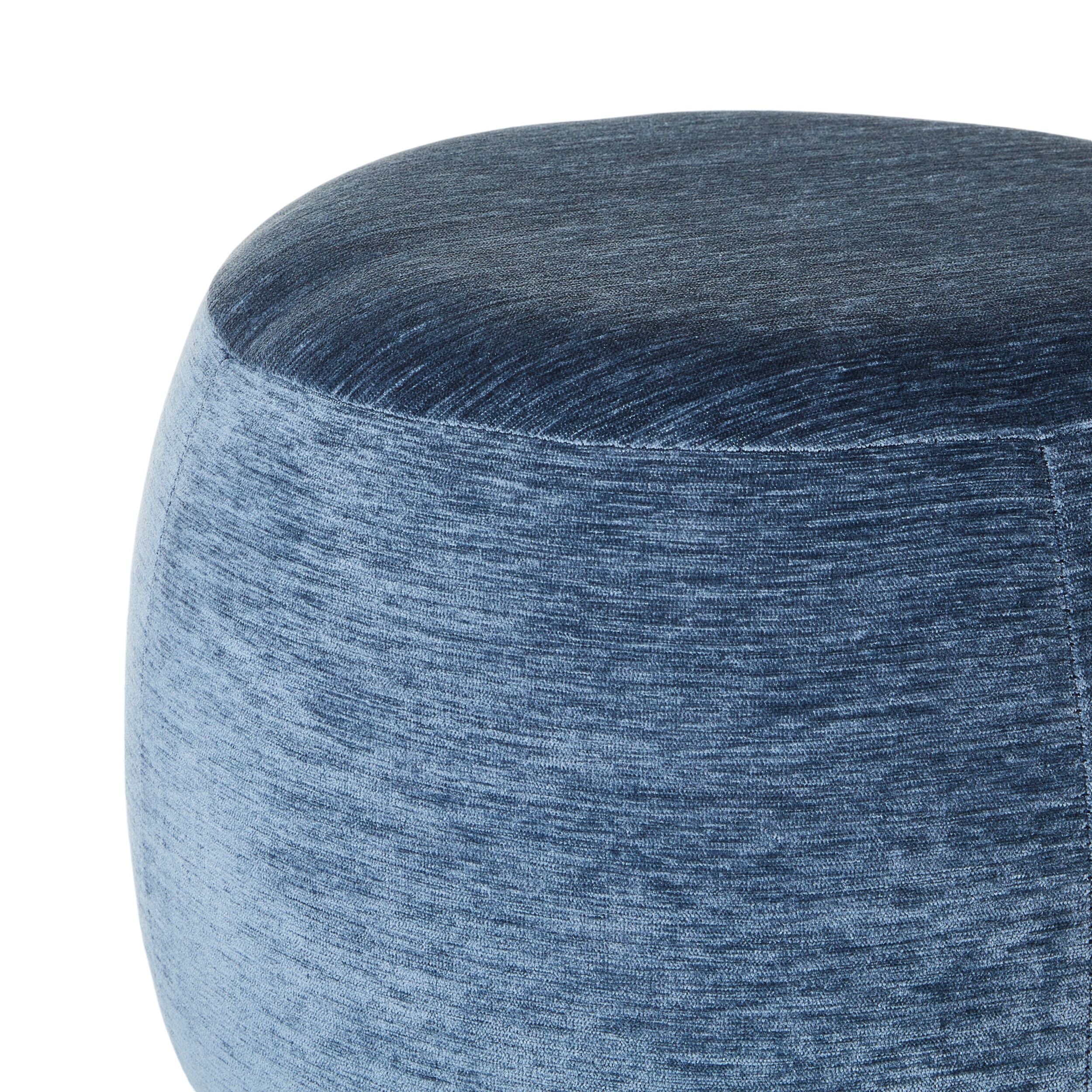 Tumbler Round Ottoman Cascade Slate Blue - Image 2