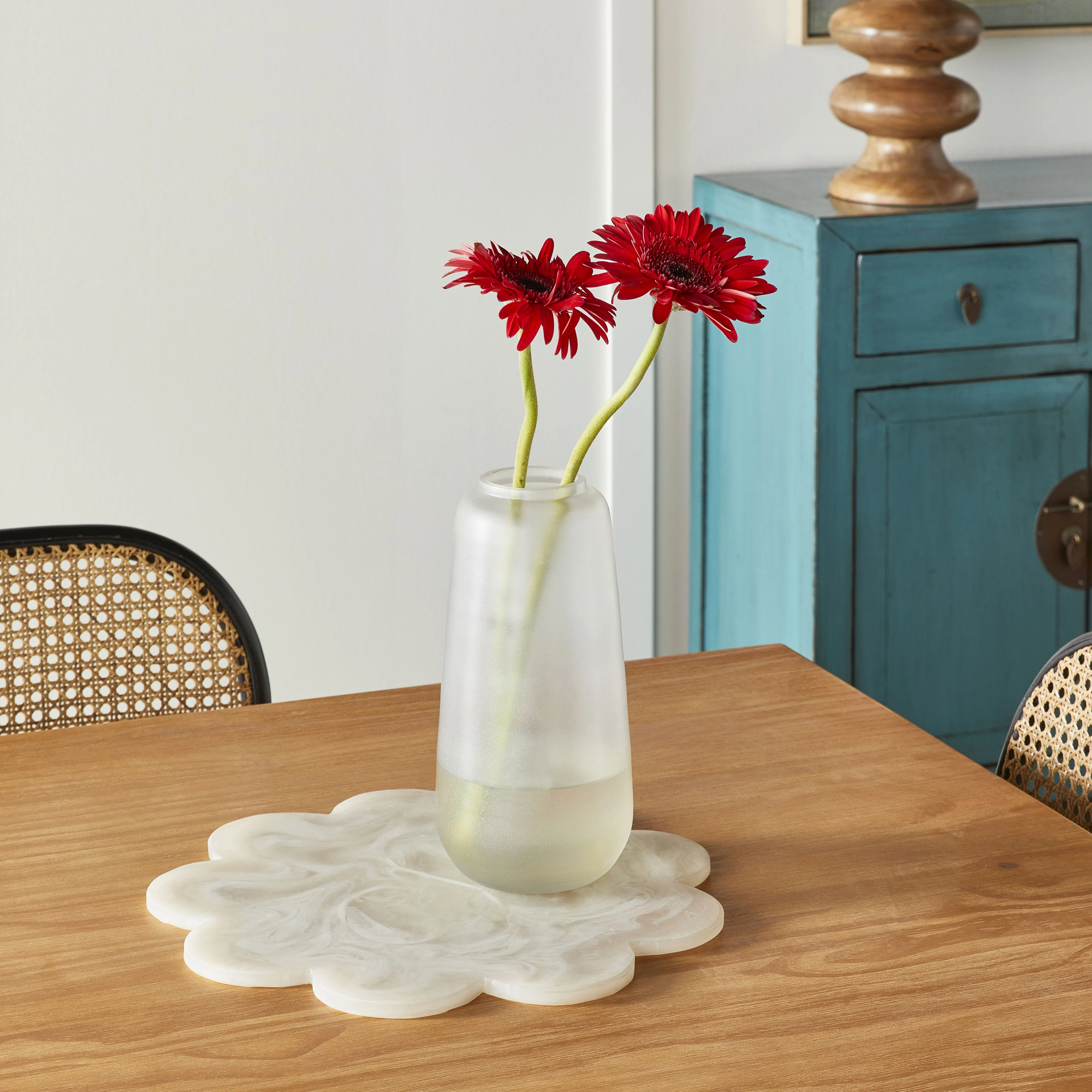 Tundra Frosted Vase 12x12x25cm - Image 7