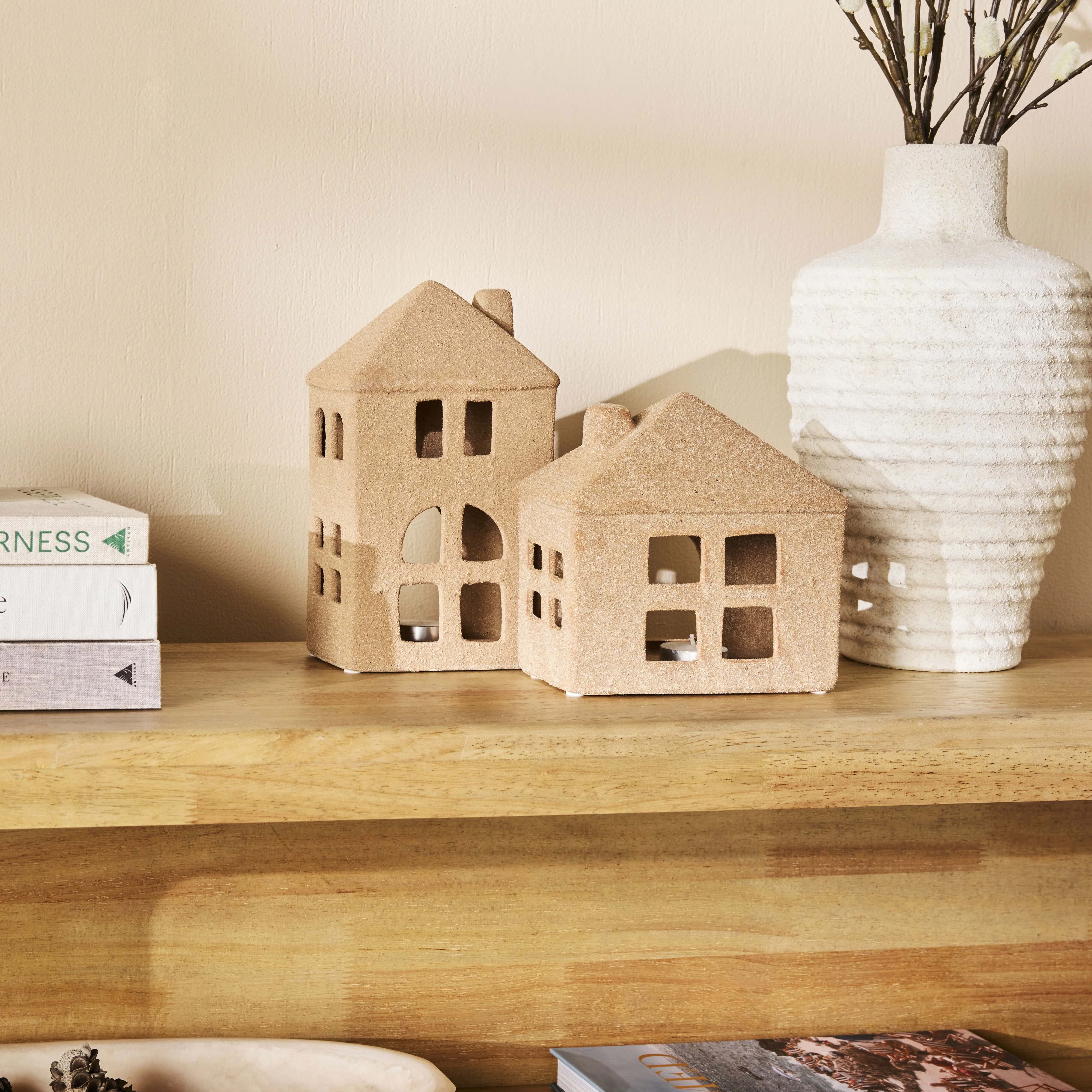 Tuscan Ceramic Tea Light House Medium - Image 6