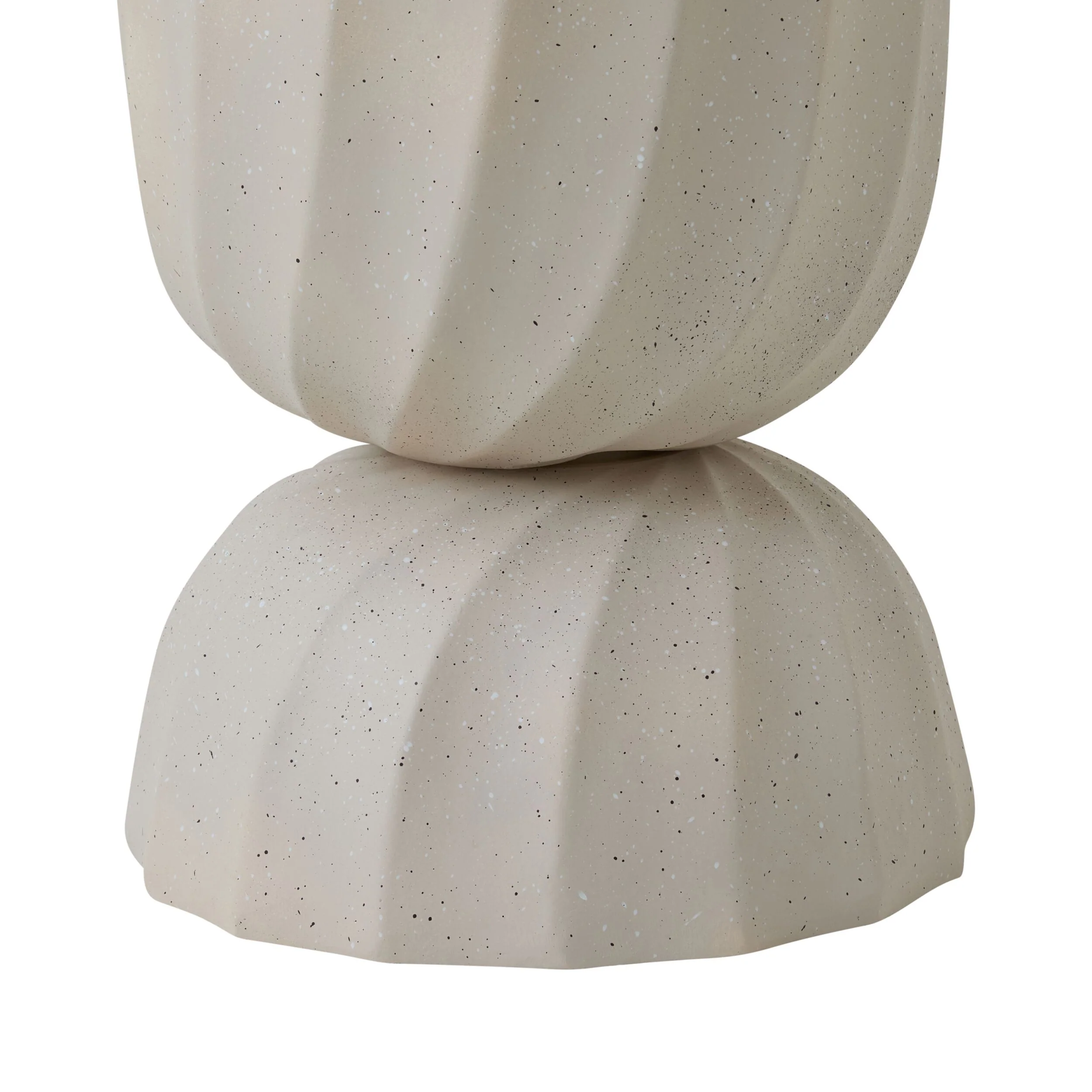 Twist Pedestal Planter White 50cm - Image 3