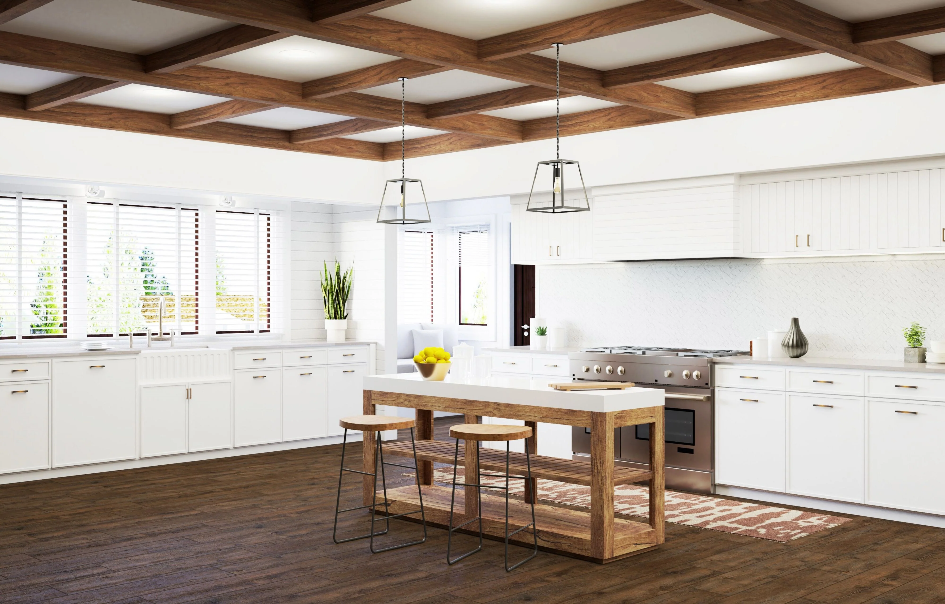 Valaro 180 Marble & Reclaimed Timber Kitchen Workbench - Image 9