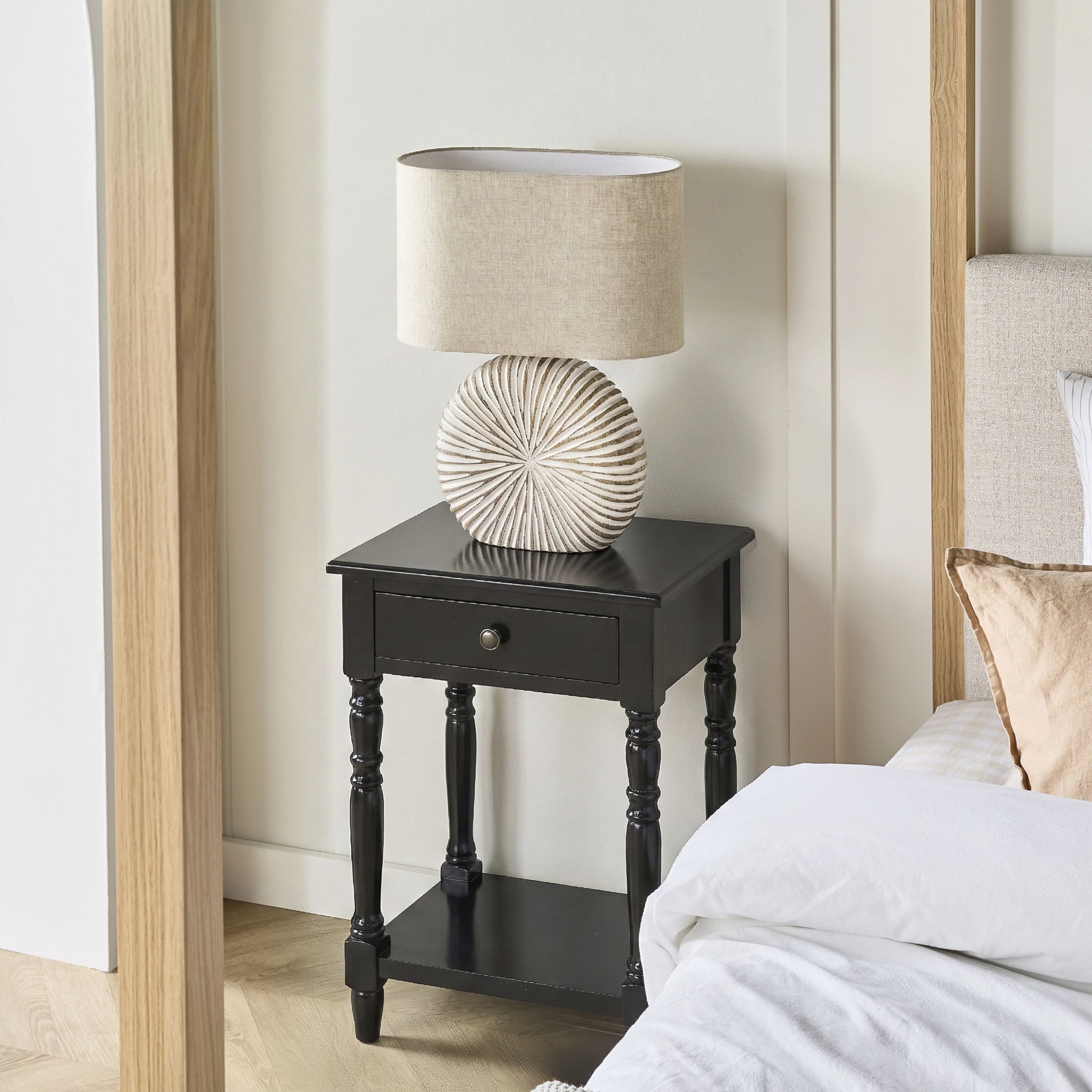 Valentine Bedside Table Black - Image 5