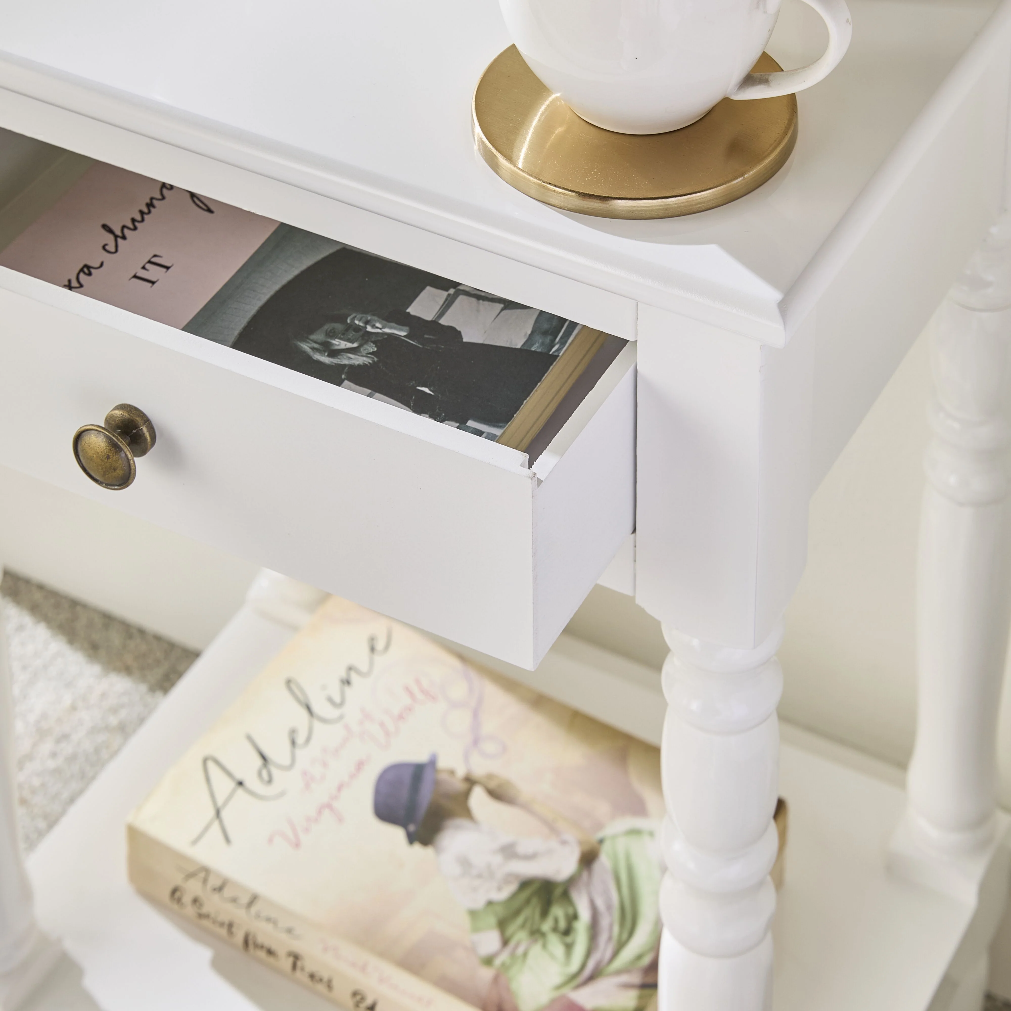 Valentine Bedside Table White - Image 10