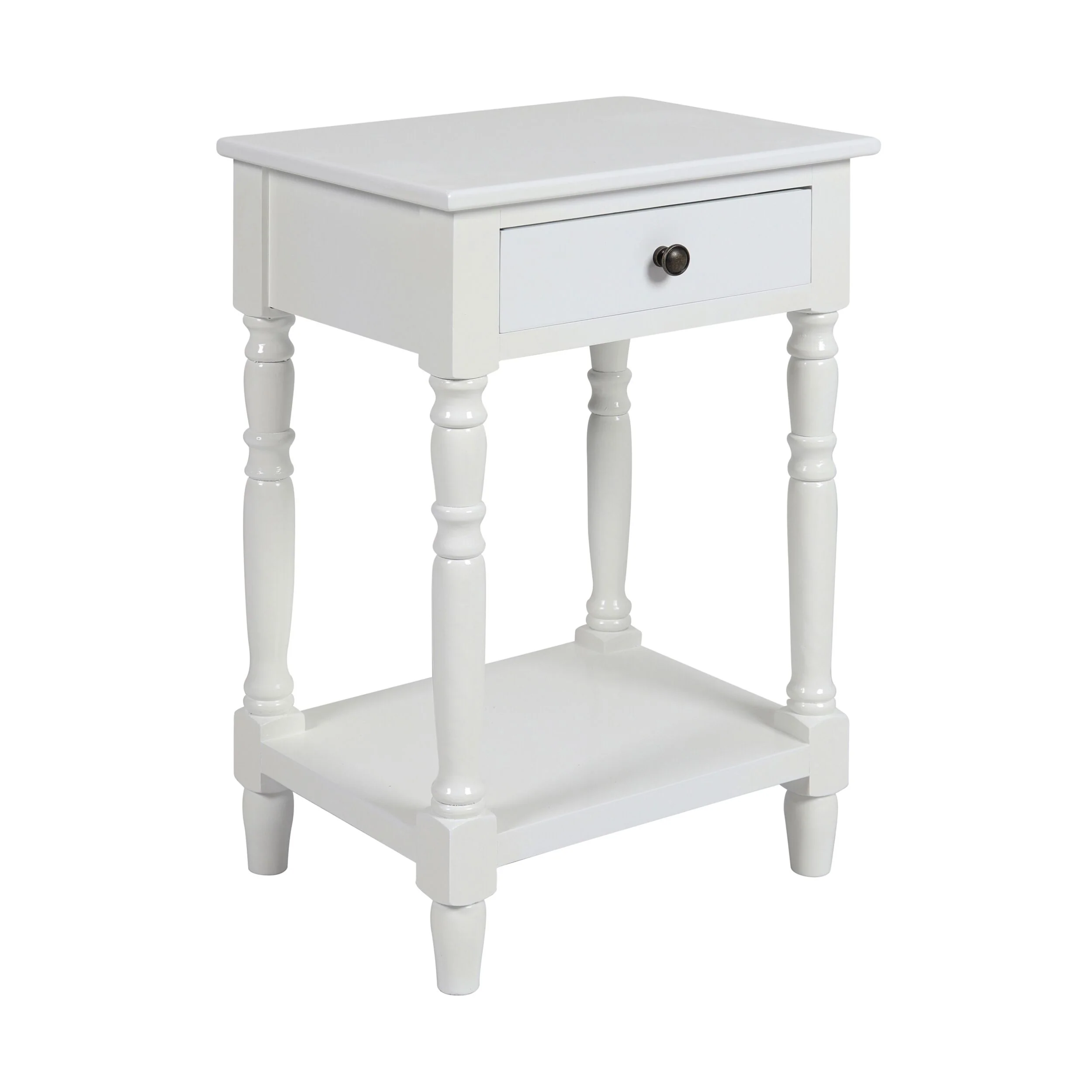 Valentine Bedside Table White - Image 2
