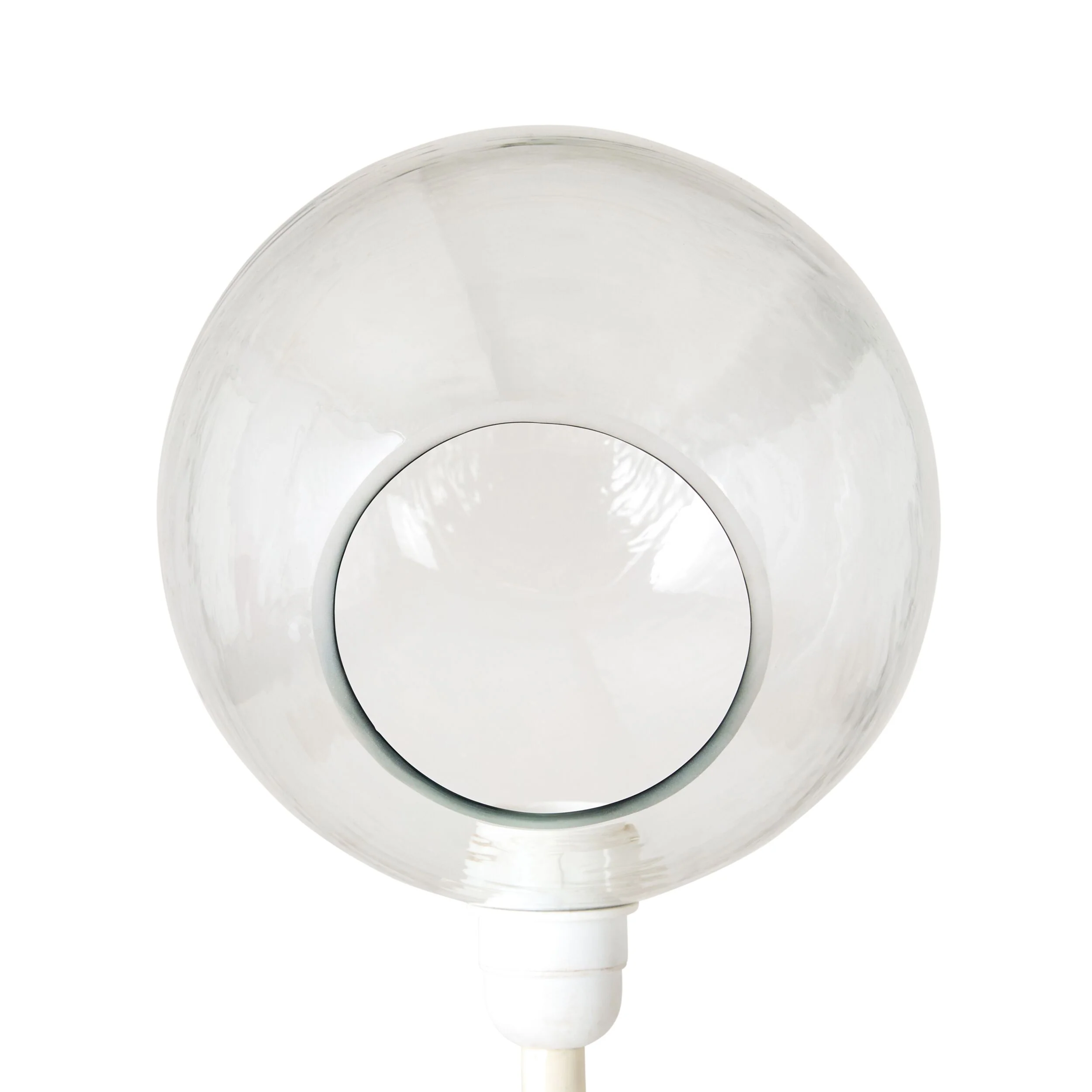 Vera Hammered Glass Table Lamp Off White 63cm - Image 4
