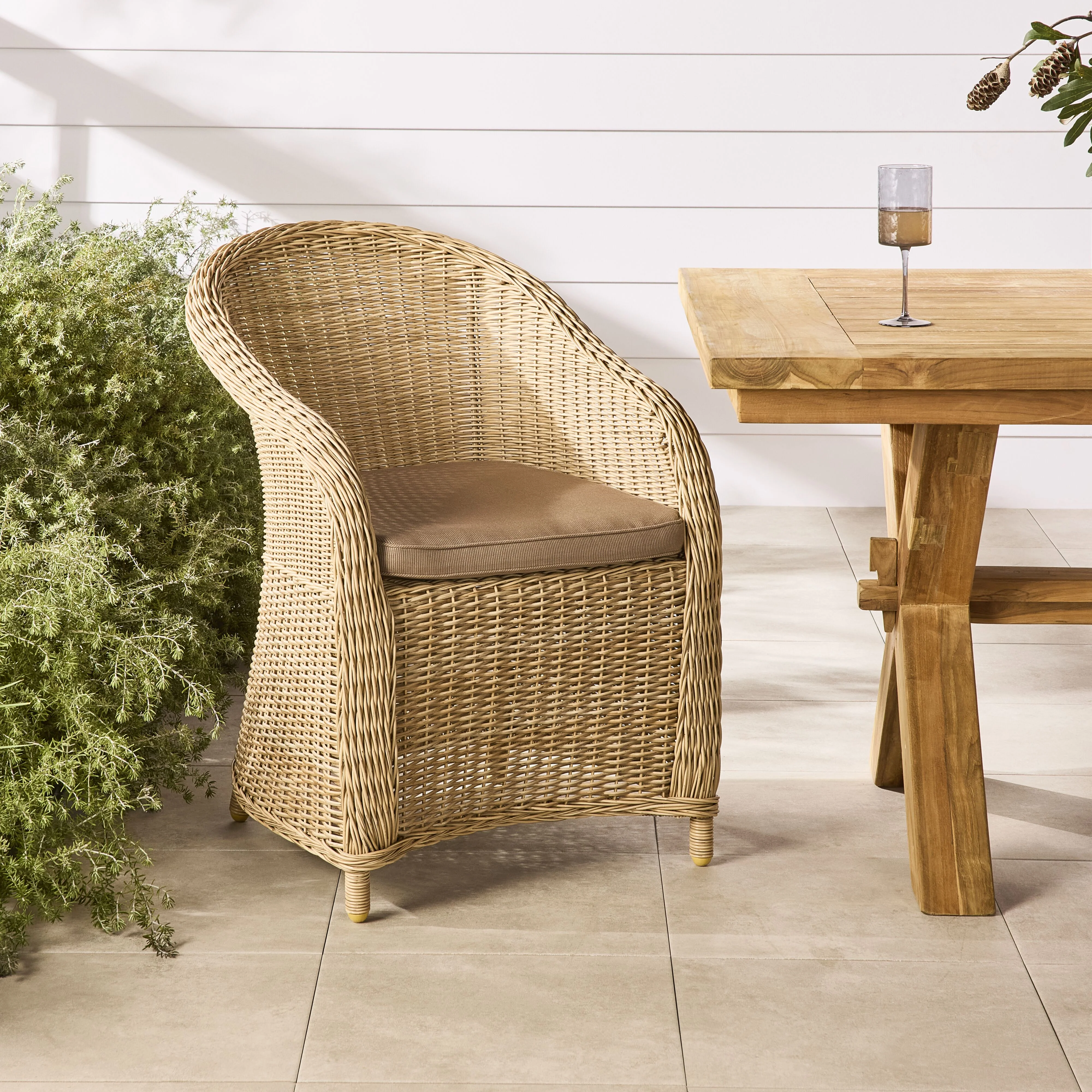 Verdun Dining Chair With Cushion Natural - Image 4