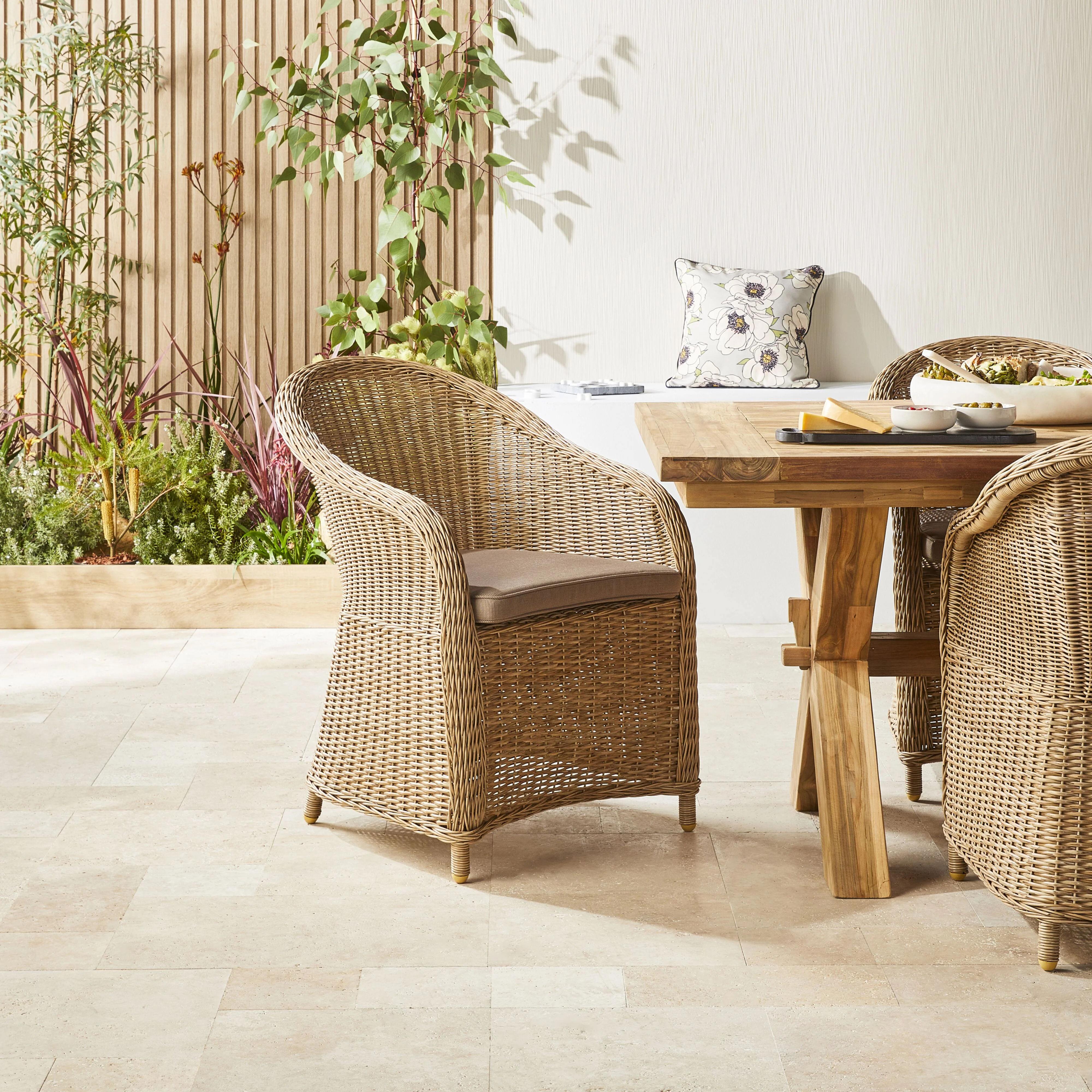 Verdun Dining Chair With Cushion Natural - Image 6