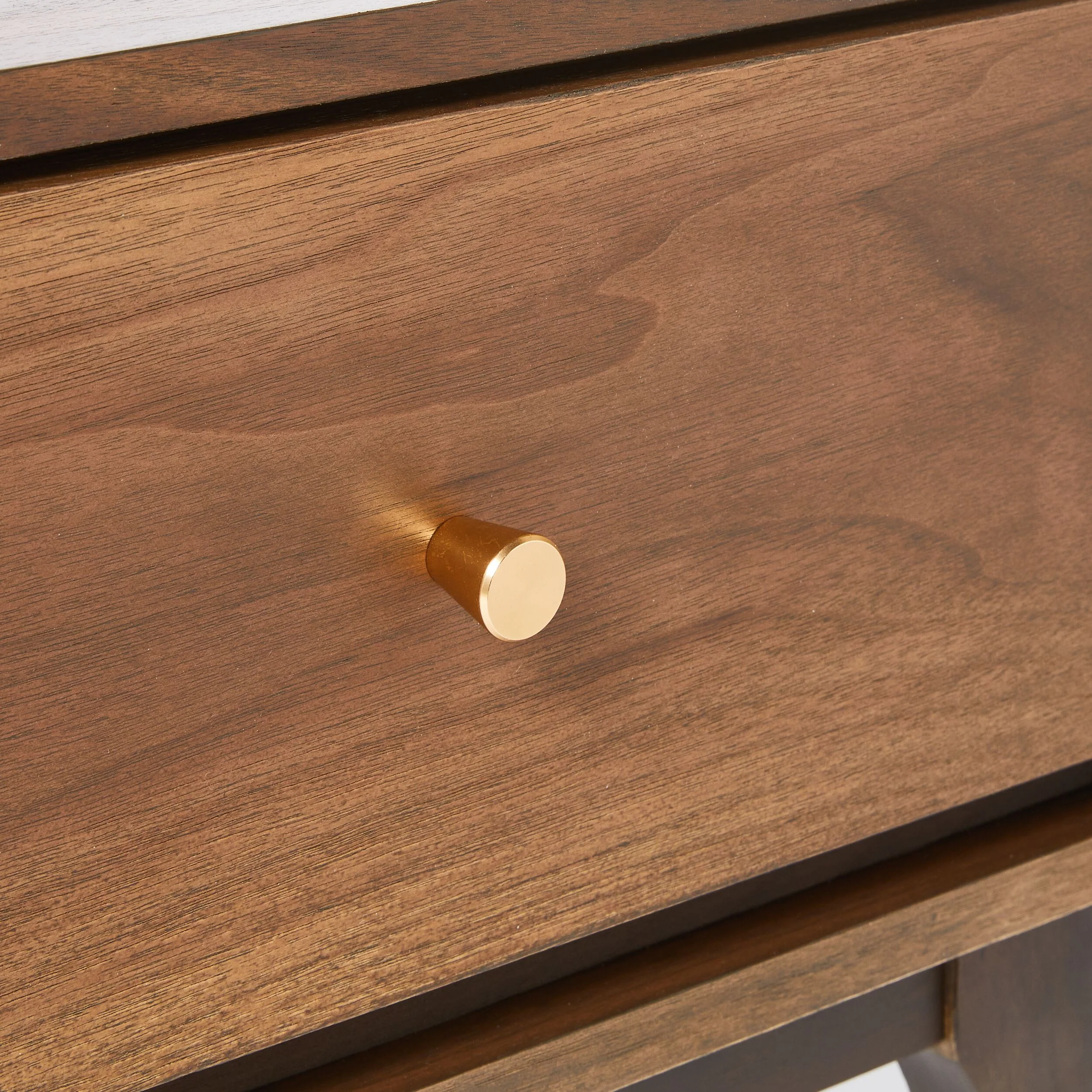 Vincent 1 Drawer Bedside Table Walnut - Image 5