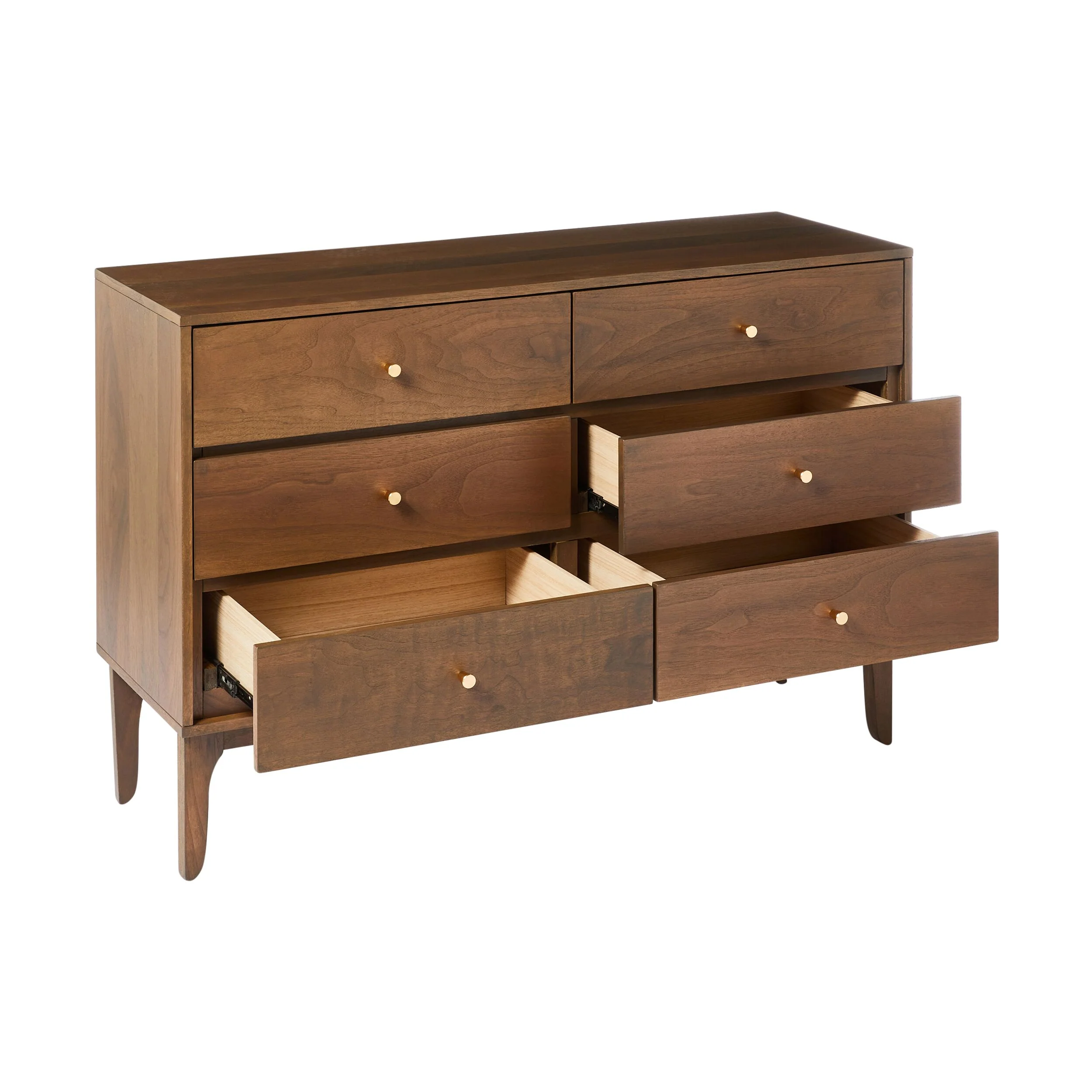 Vincent 6 Drawer Chest Walnut - Image 3